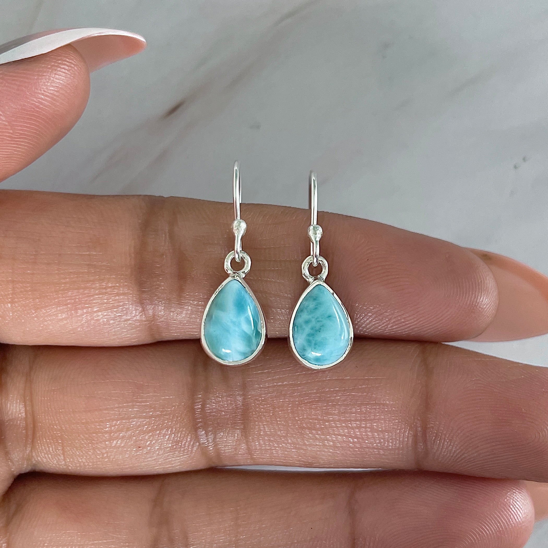 Larimar Earring-(LAR-E-2042.)