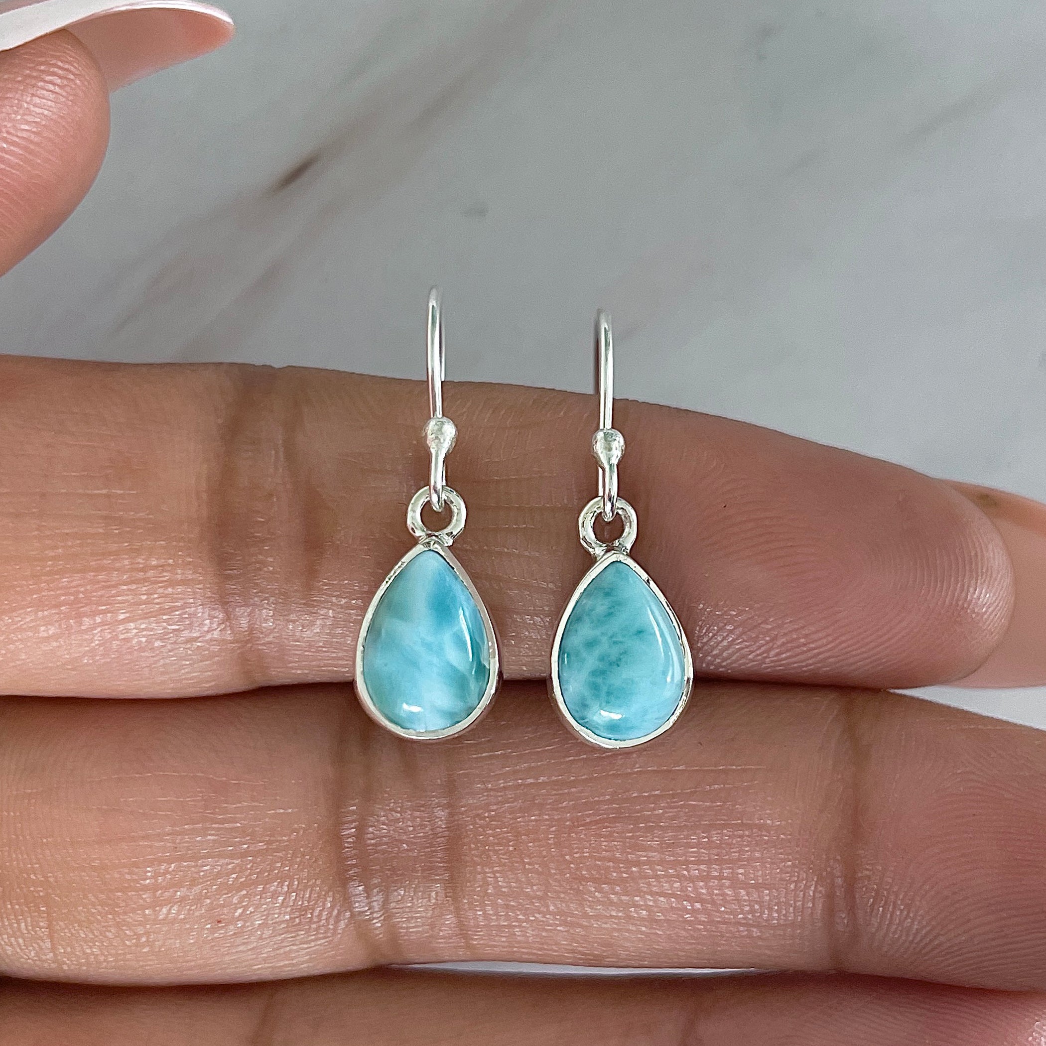 Larimar Earring-(LAR-E-2042.)