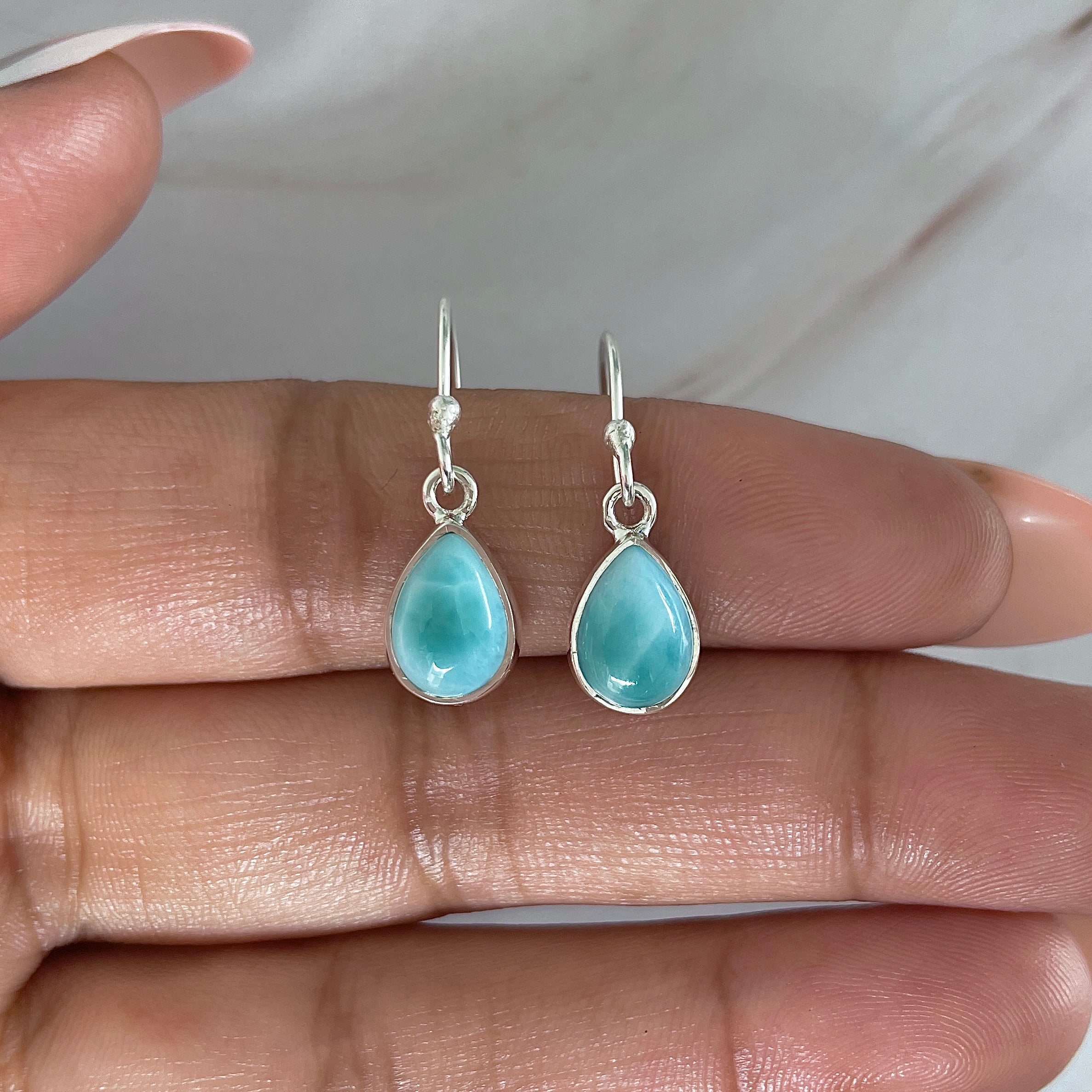 Larimar Earring-(LAR-E-2043.)