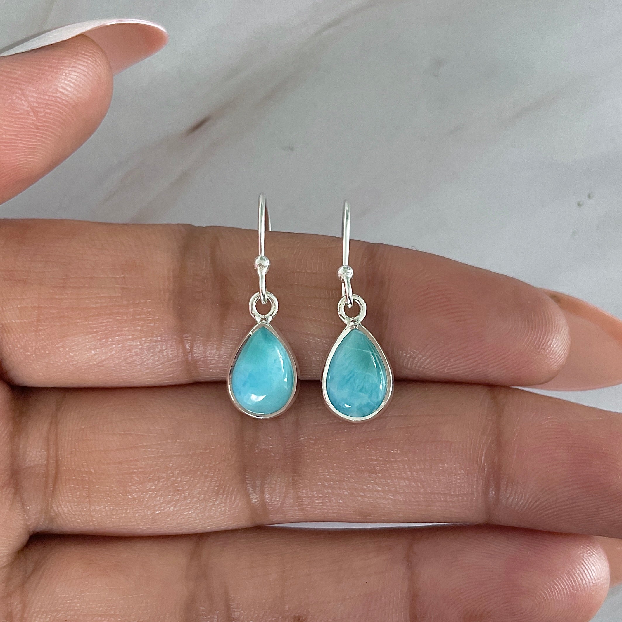 Larimar Earring-(LAR-E-2045.)