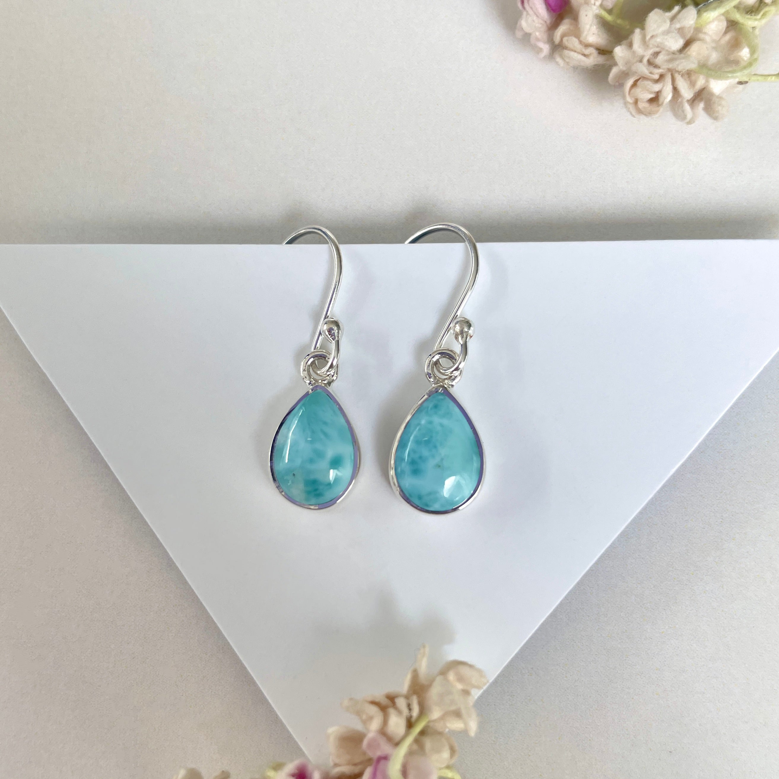 Larimar Earring-(LAR-E-2046.)