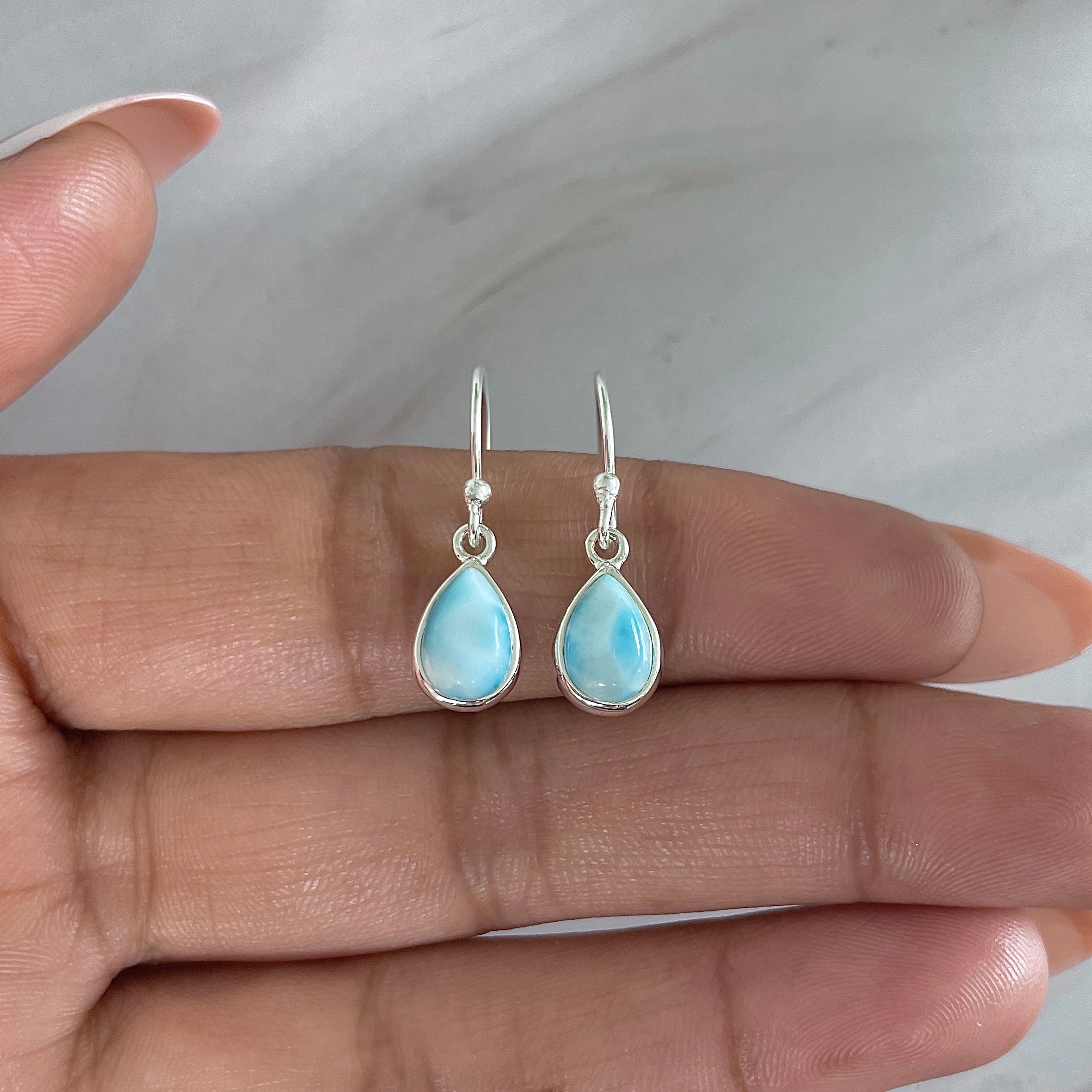 Larimar Earring-(LAR-E-2048.)