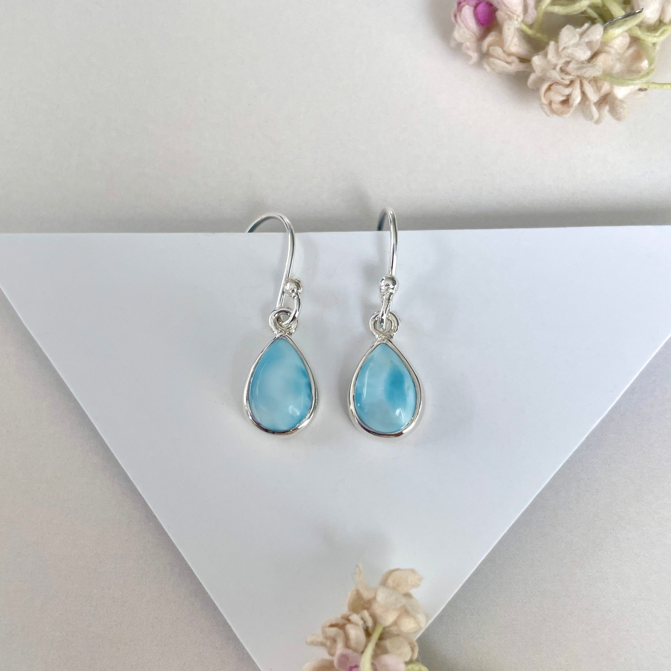 Larimar Earring-(LAR-E-2048.)