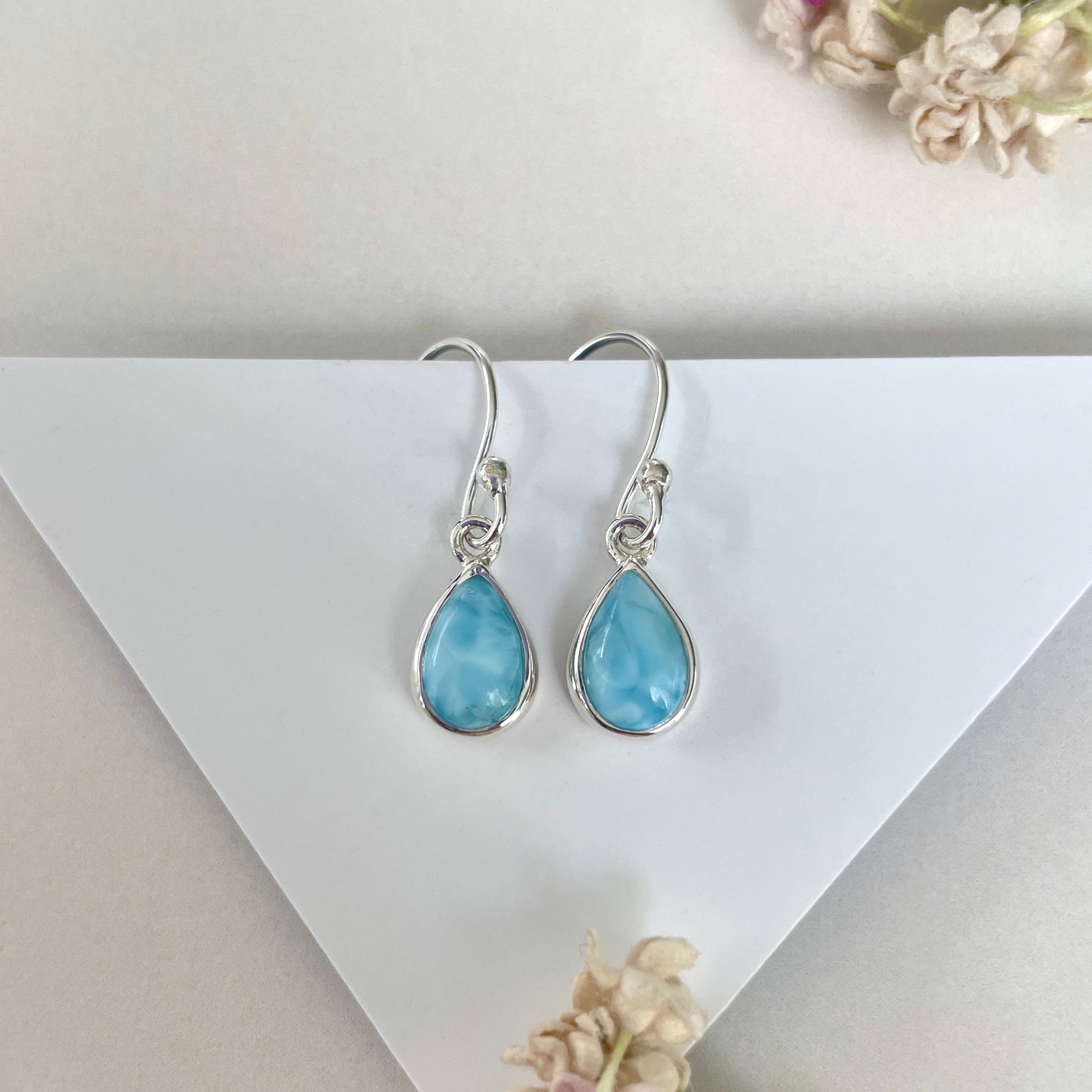 Larimar Earring-(LAR-E-2049.)