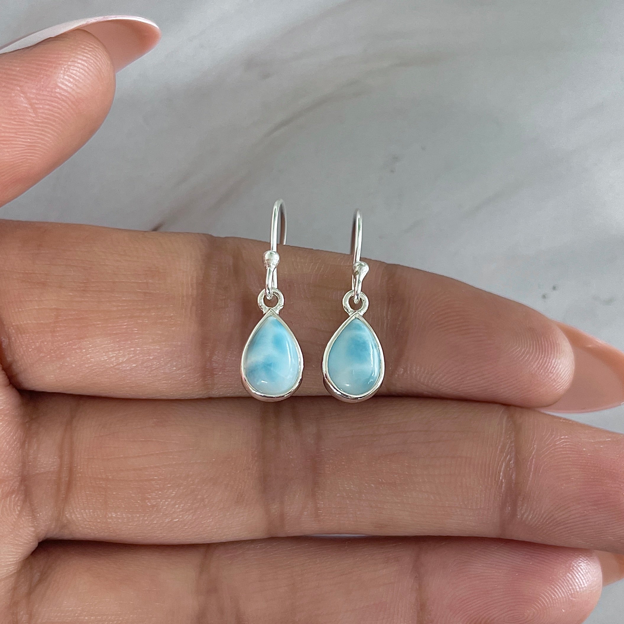 Larimar Earring-(LAR-E-2050.)