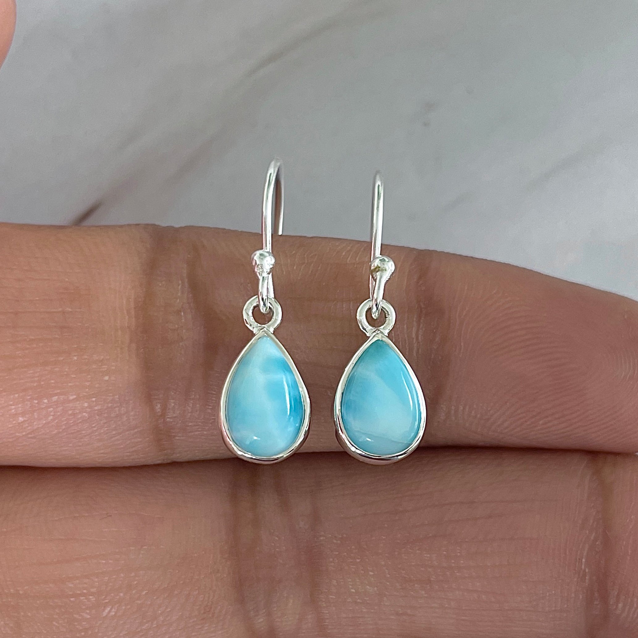 Larimar Earring-(LAR-E-2051.)
