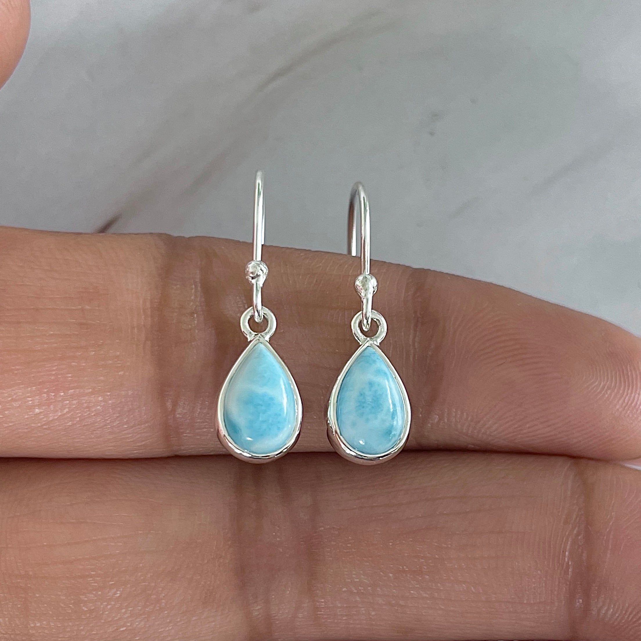 Larimar Earring-(LAR-E-2052.)