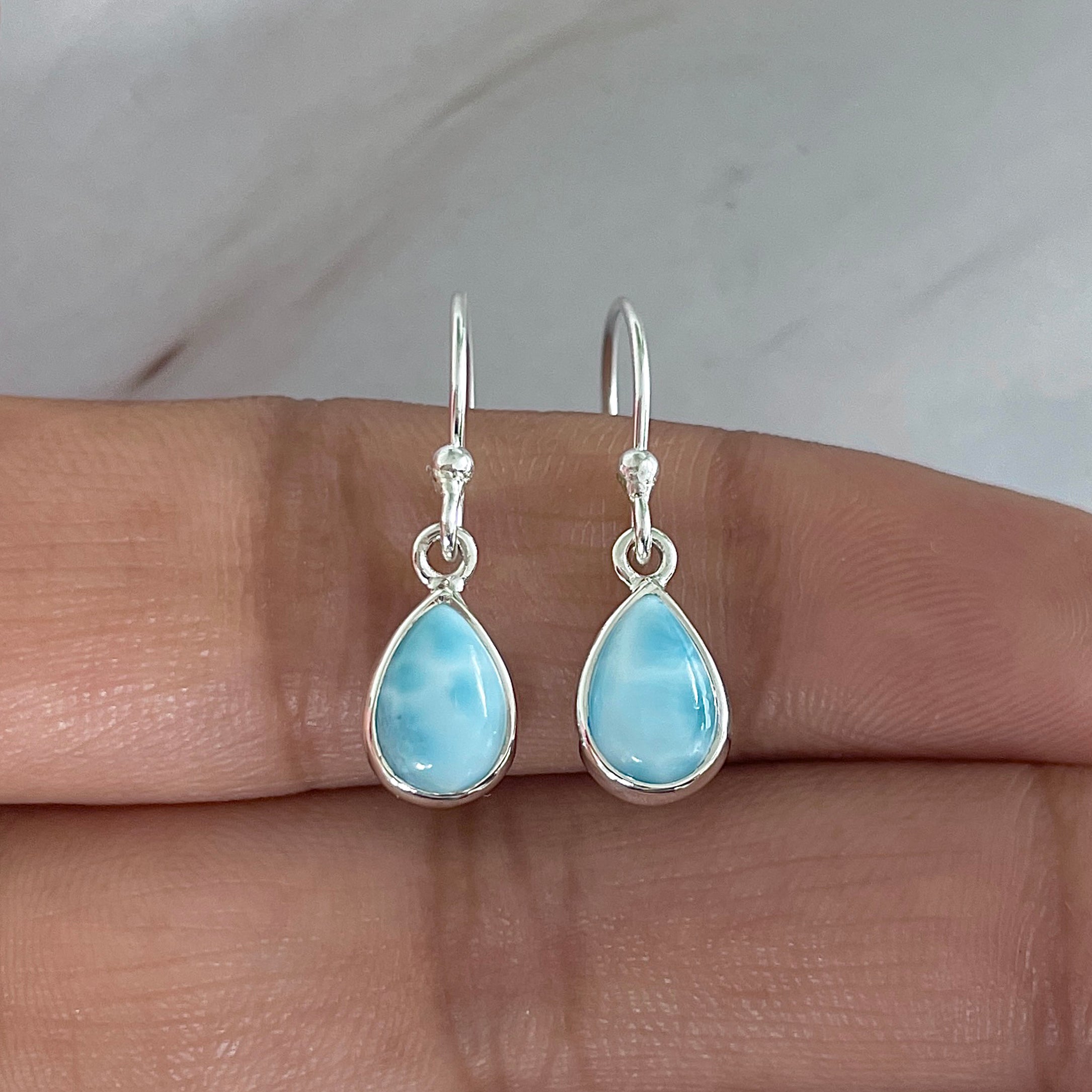 Larimar Earring-(LAR-E-2053.)