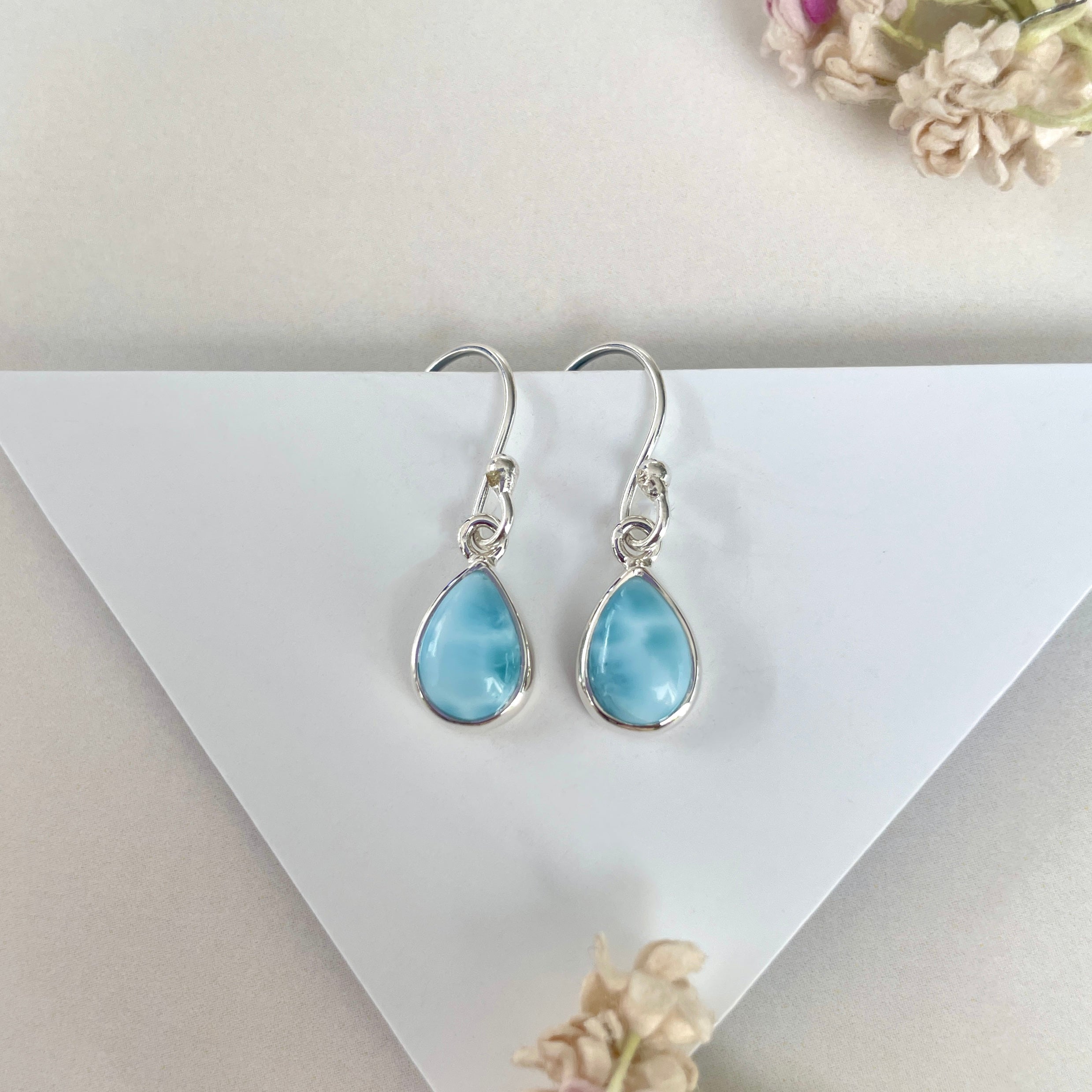 Larimar Earring-(LAR-E-2053.)