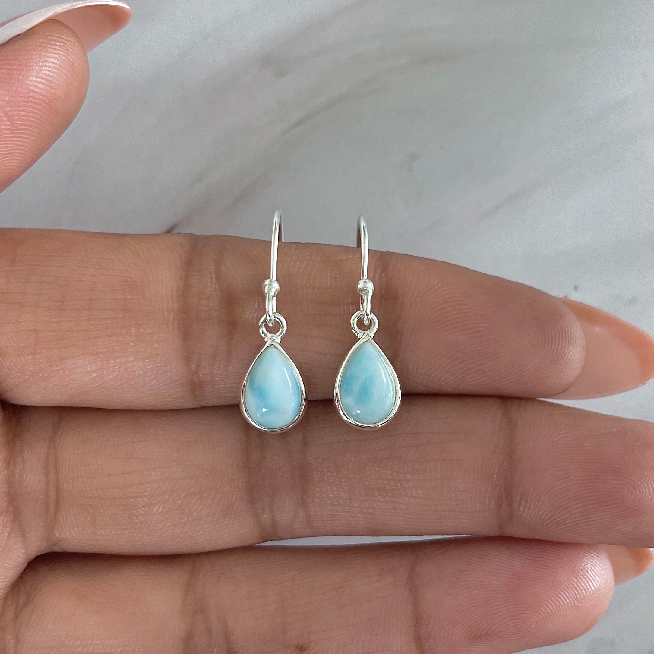 Larimar Earring-(LAR-E-2054.)