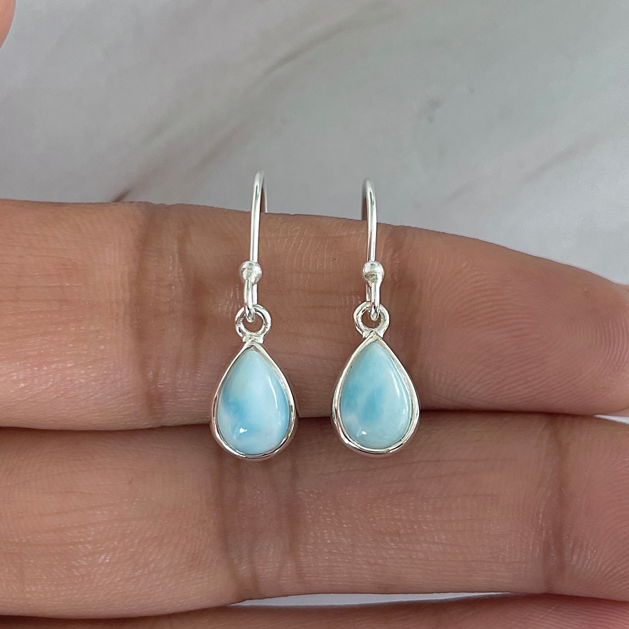 Larimar Earring-(LAR-E-2054.)