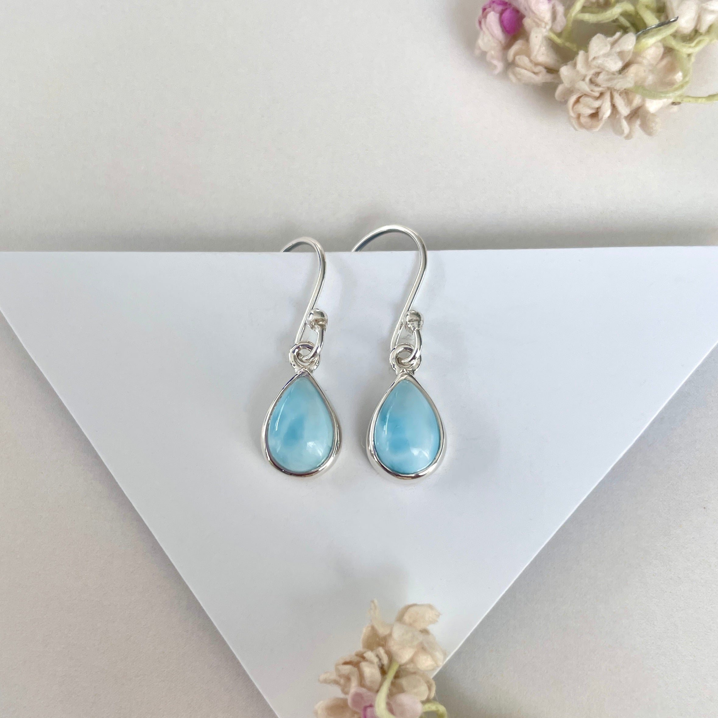 Larimar Earring-(LAR-E-2054.)