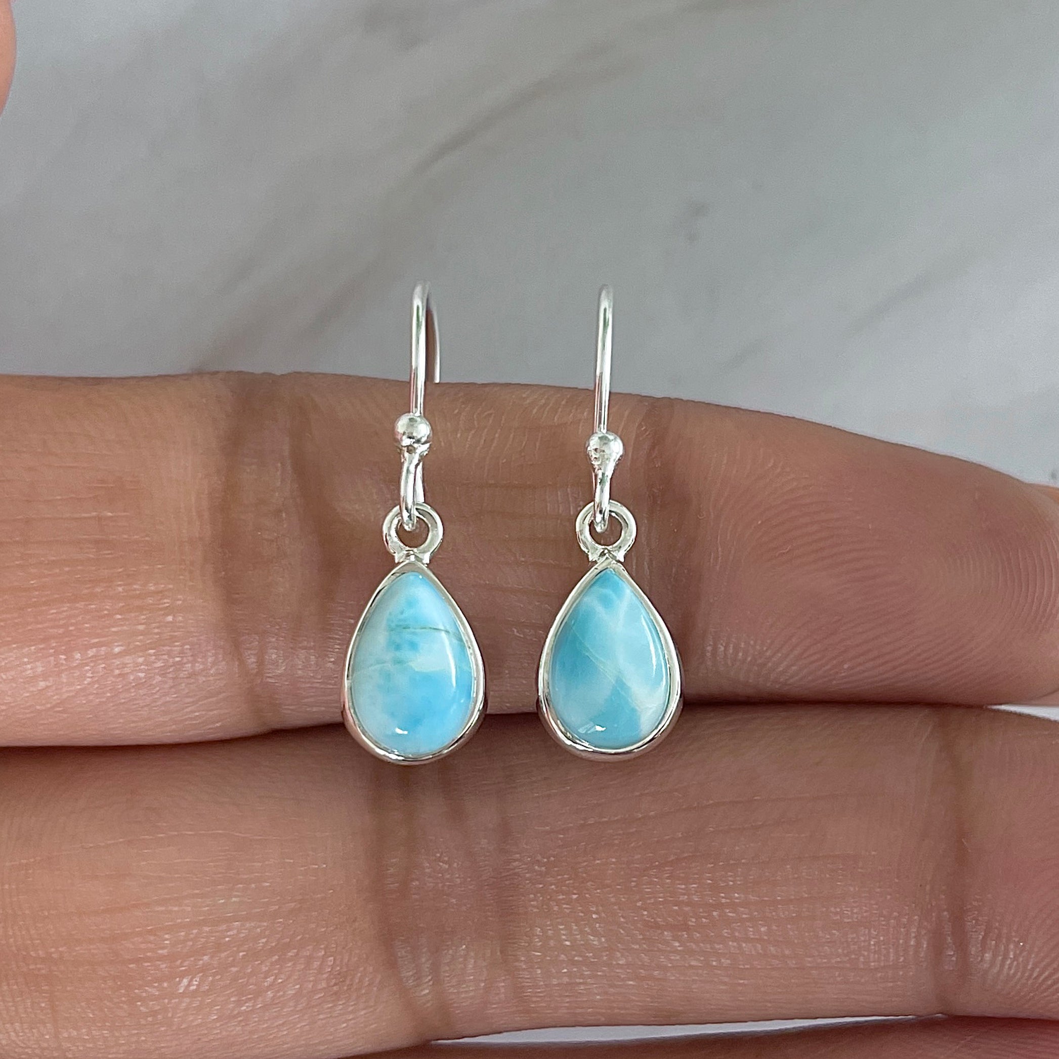 Larimar Earring-(LAR-E-2055.)