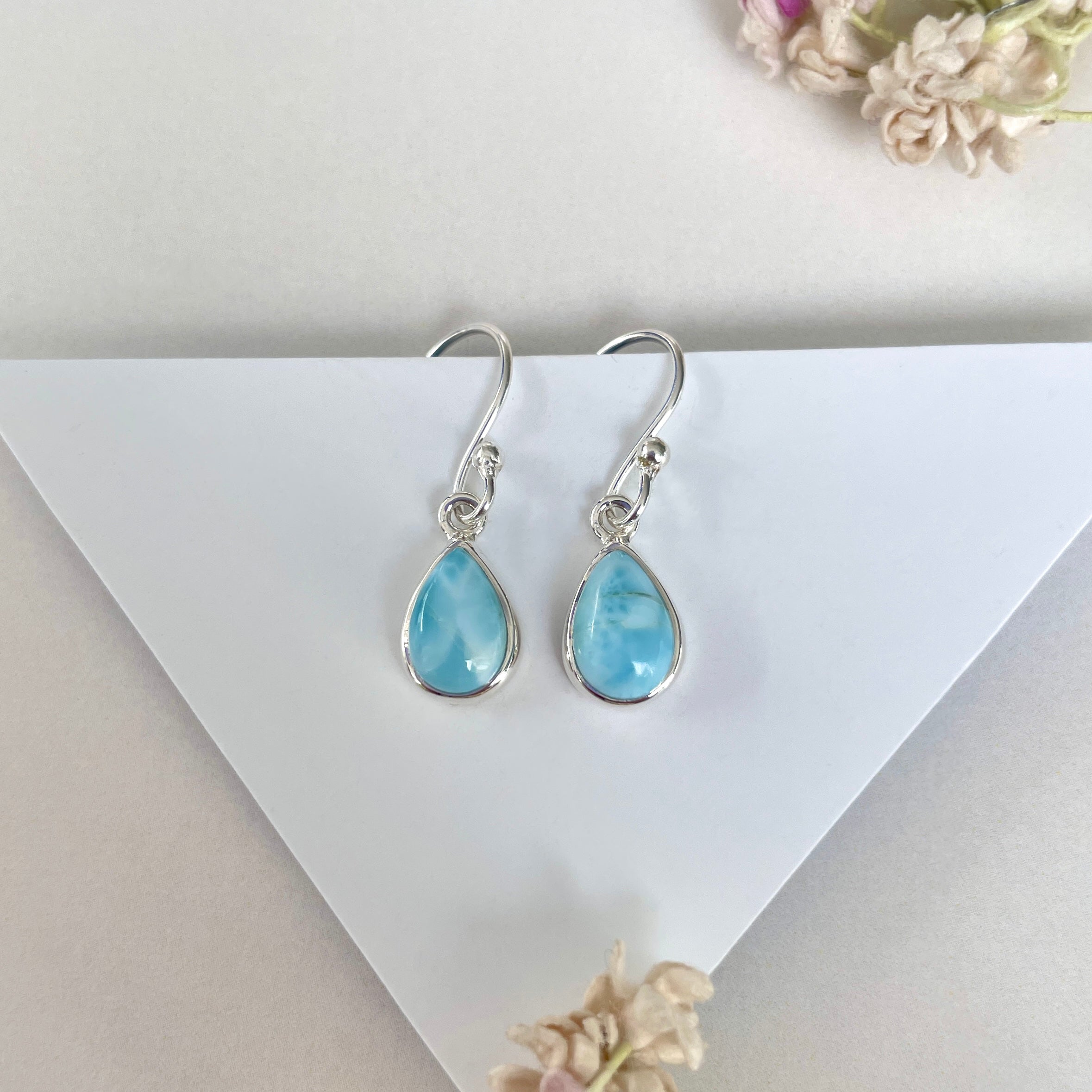 Larimar Earring-(LAR-E-2055.)