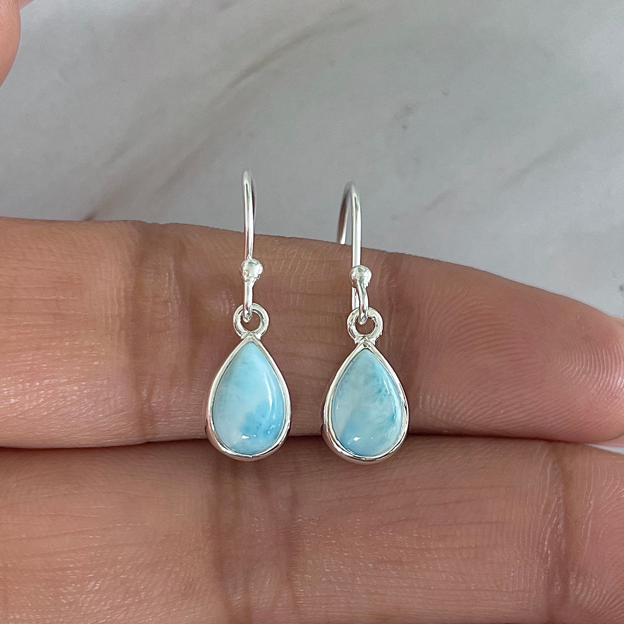 Larimar Earring-(LAR-E-2056.)