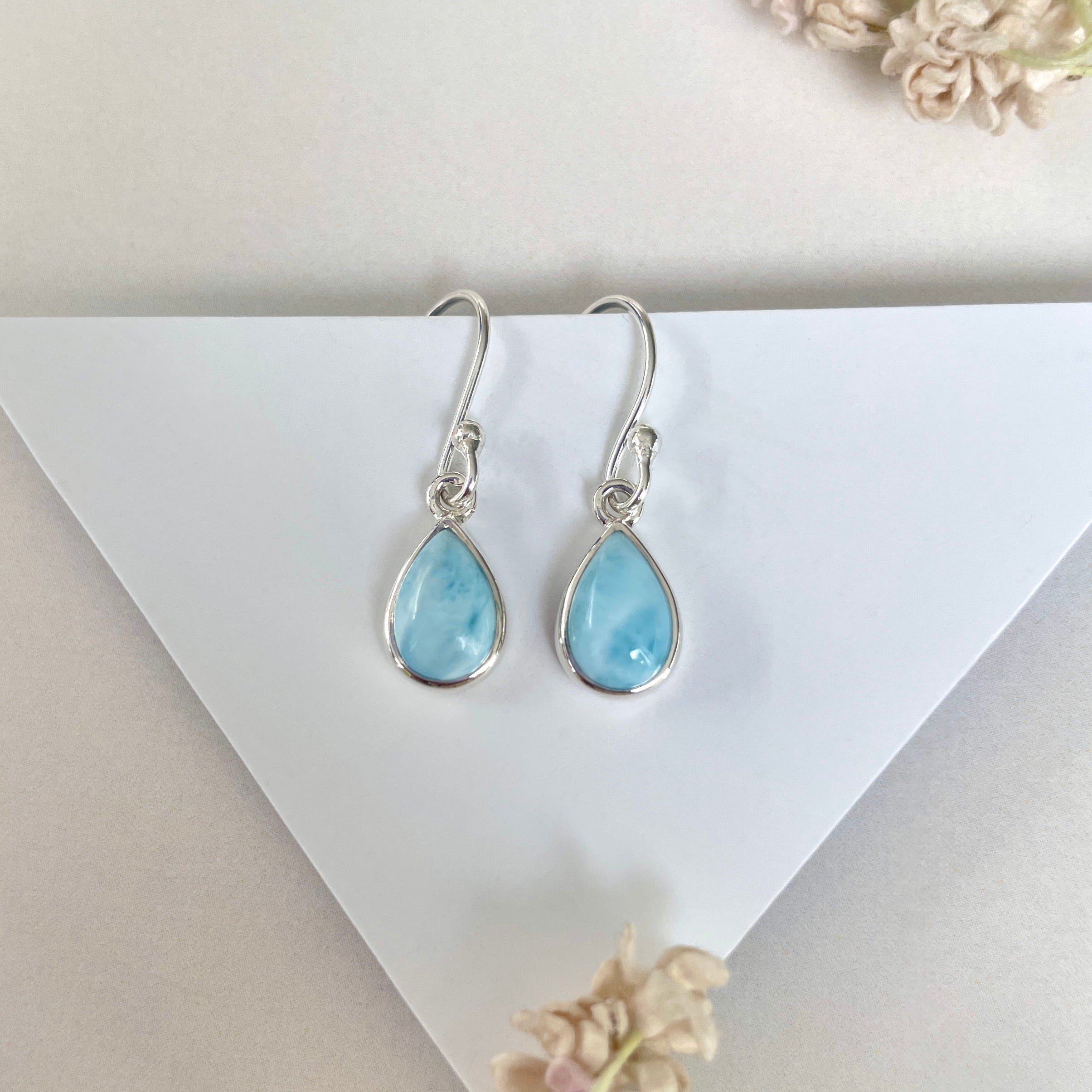 Larimar Earring-(LAR-E-2056.)