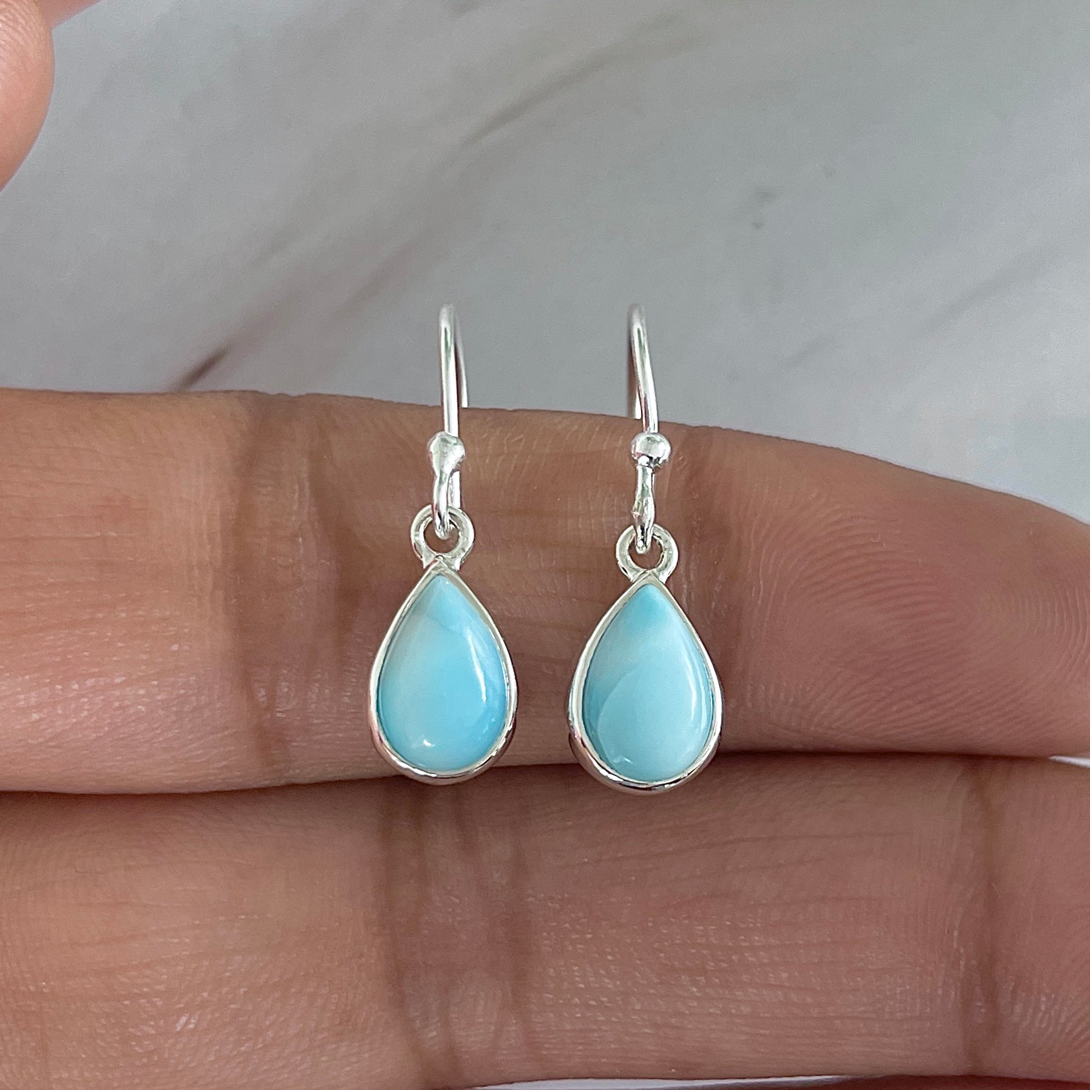 Larimar Earring-(LAR-E-2057.)