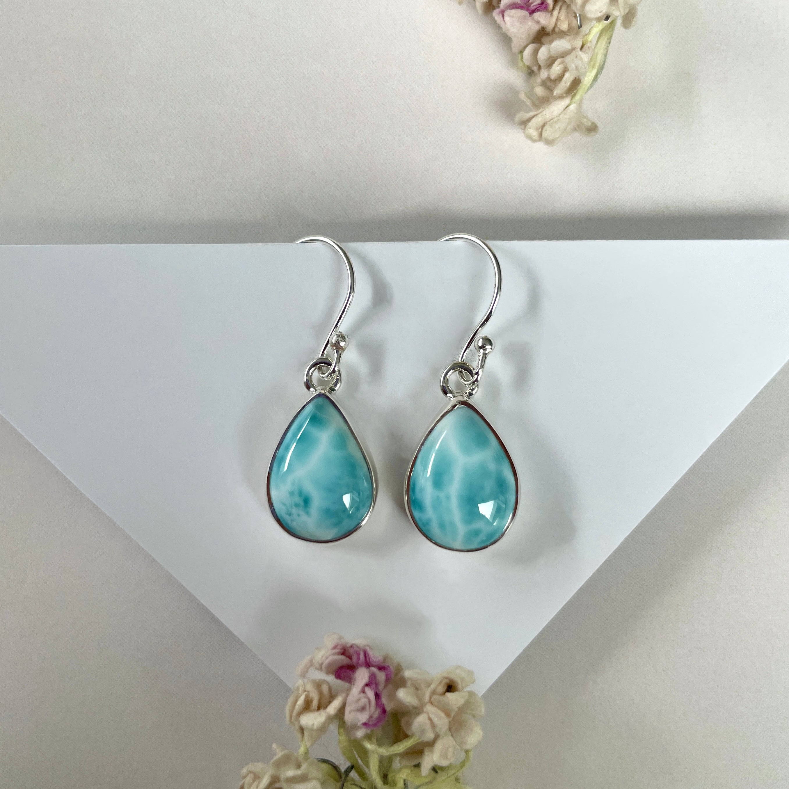 Larimar Earring-(LAR-E-2059.)
