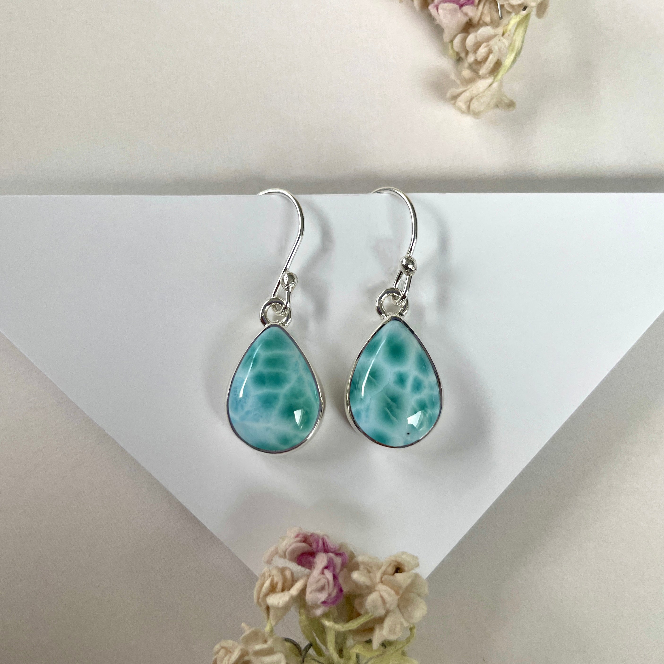Larimar Earring-(LAR-E-2061.)