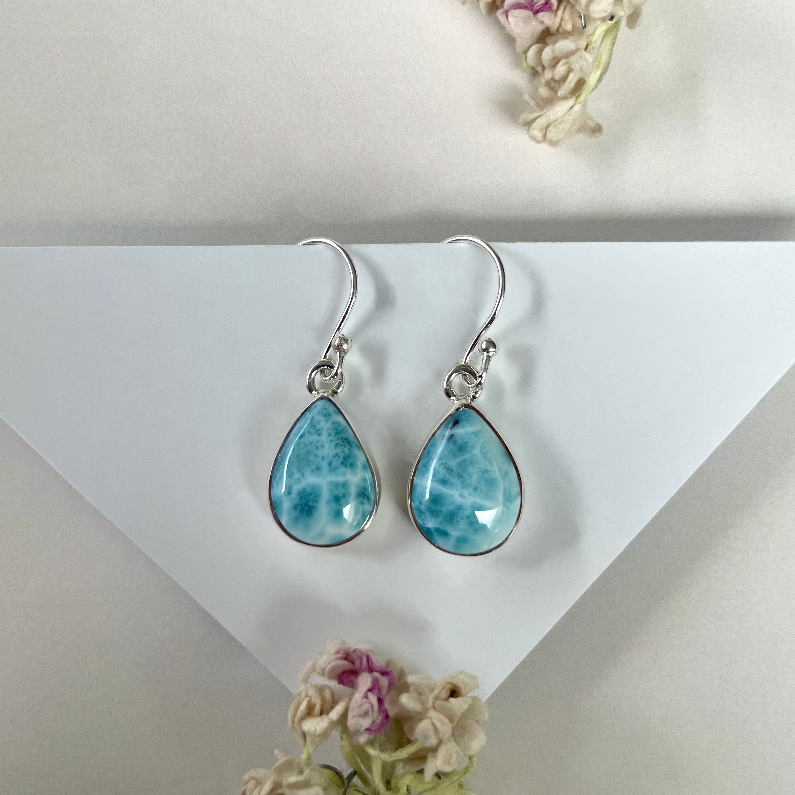 Larimar Earring-(LAR-E-2062.)