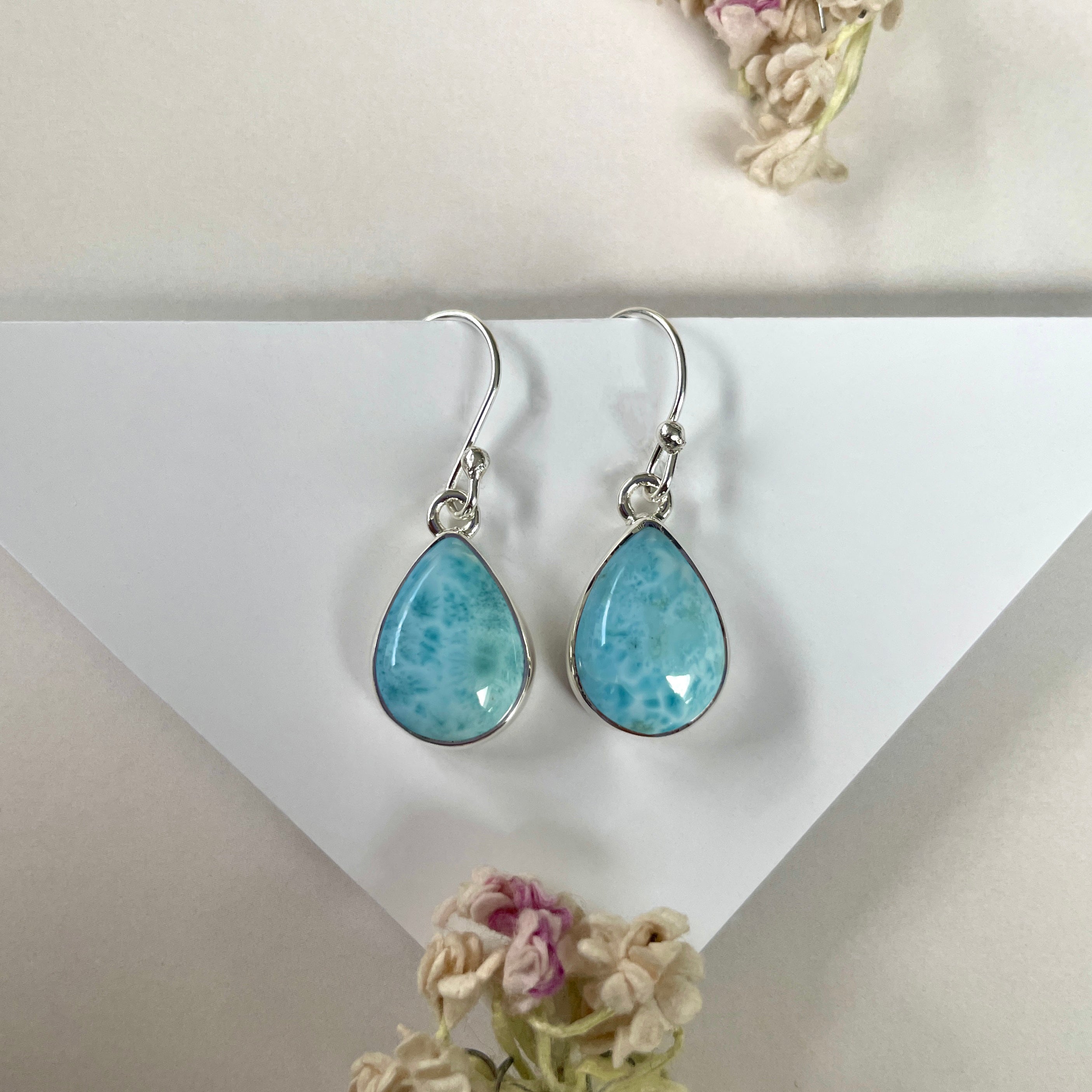 Larimar Earring-(LAR-E-2063.)