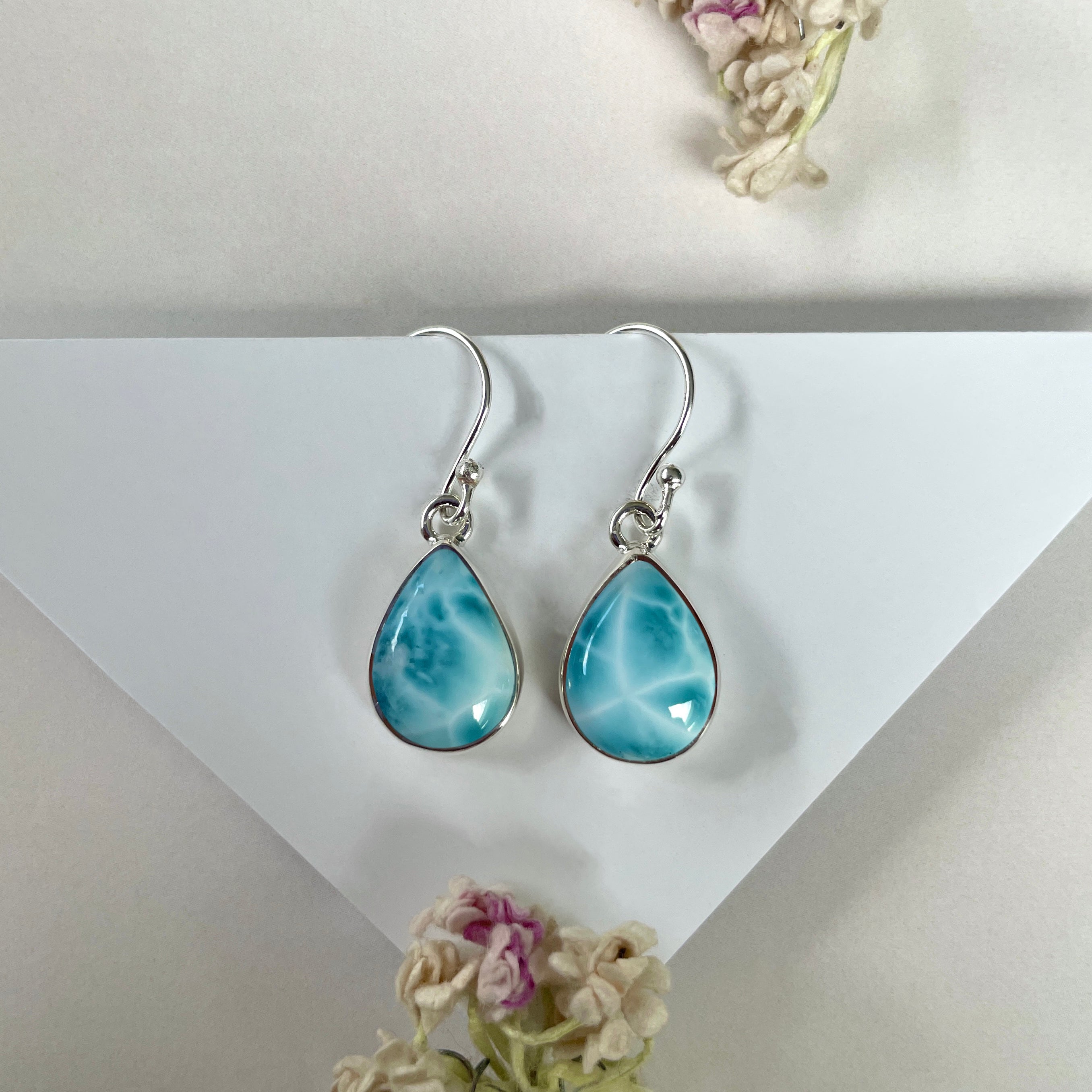 Larimar Earring-(LAR-E-2064.)