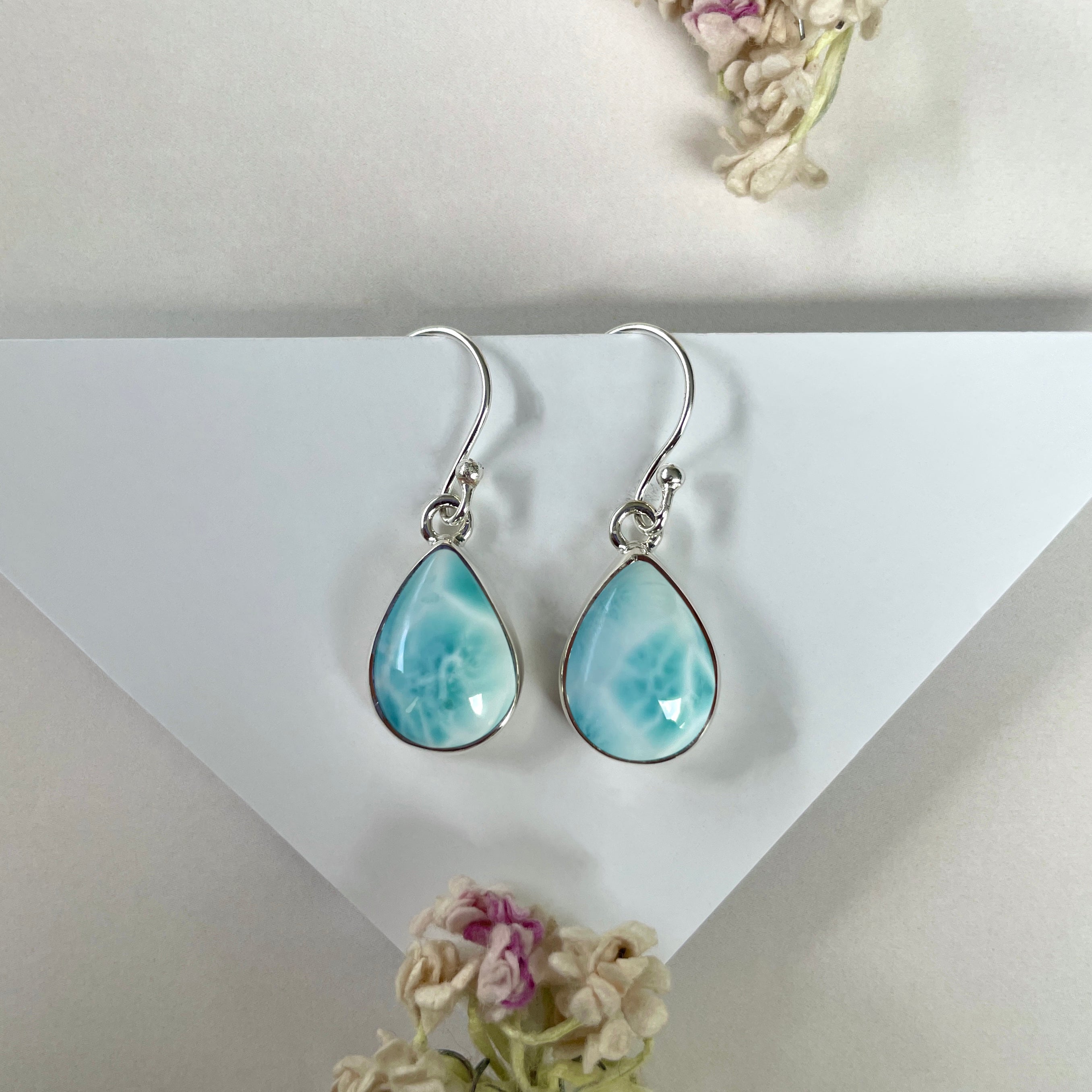 Larimar Earring-(LAR-E-2066.)