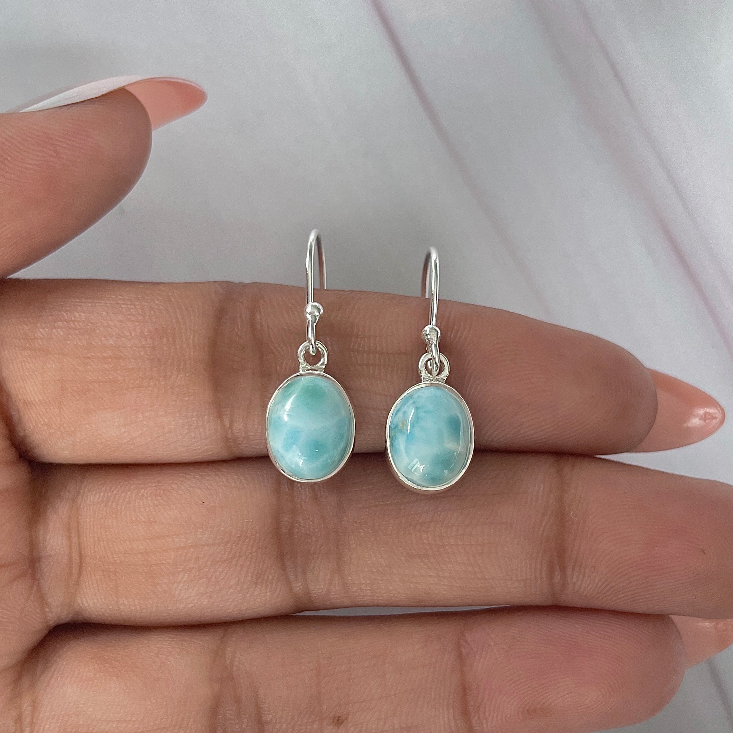 Larimar Earring-(LAR-E-2067.)
