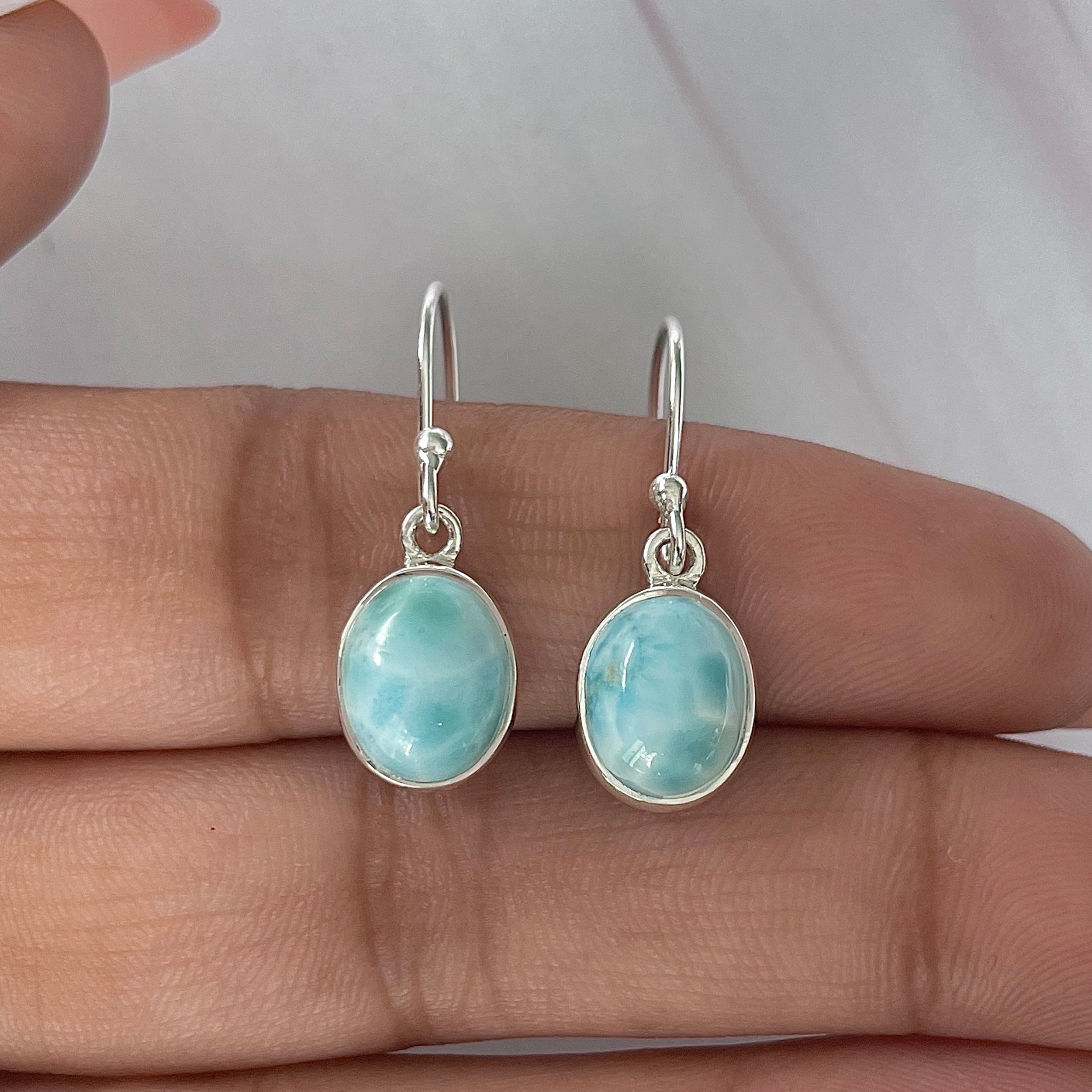 Larimar Earring-(LAR-E-2067.)
