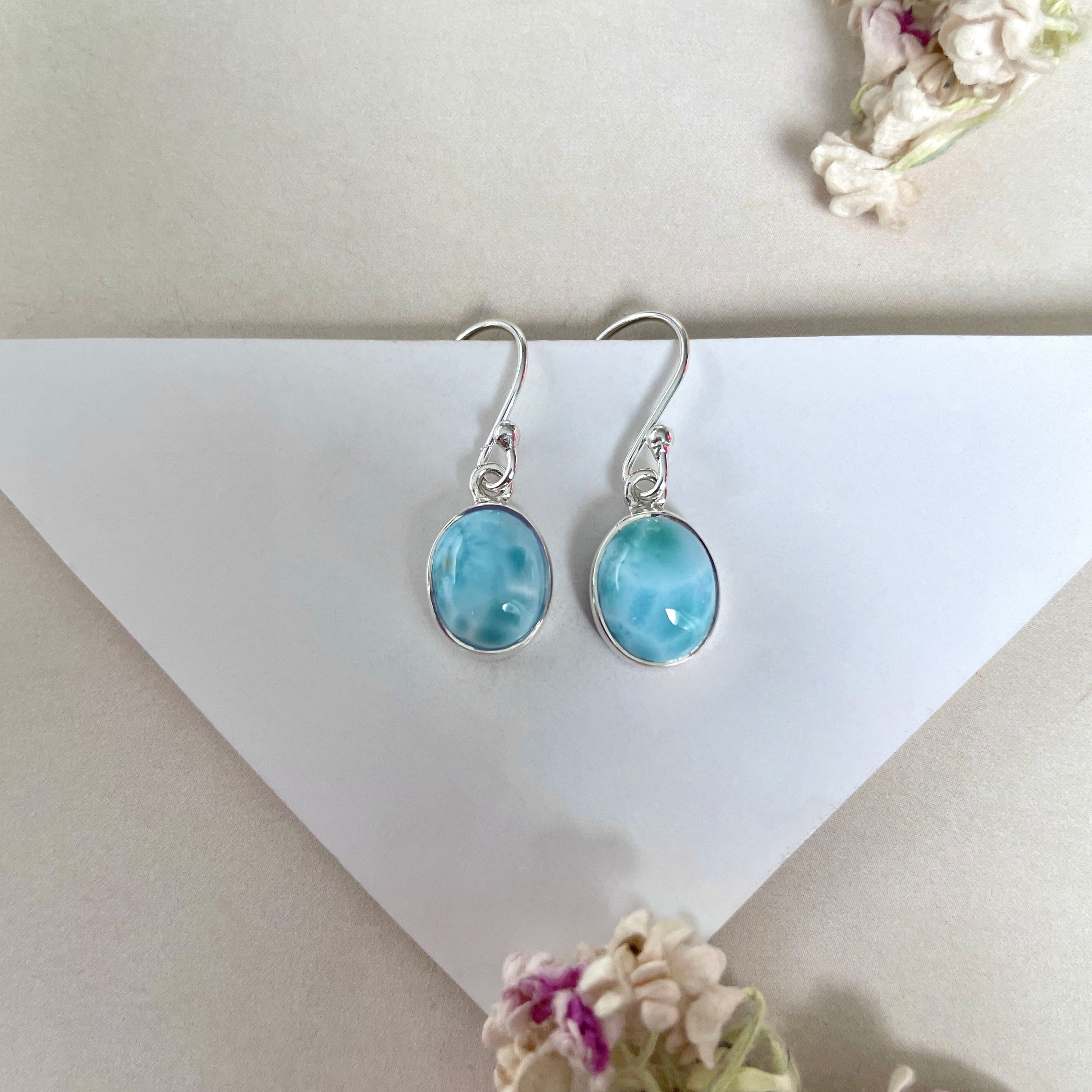 Larimar Earring-(LAR-E-2067.)