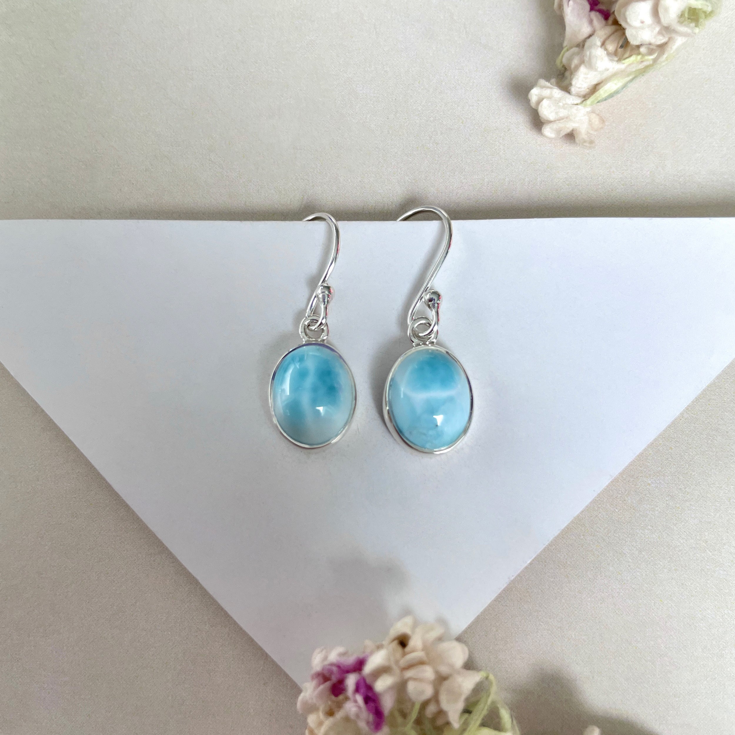 Larimar Earring-(LAR-E-2068.)