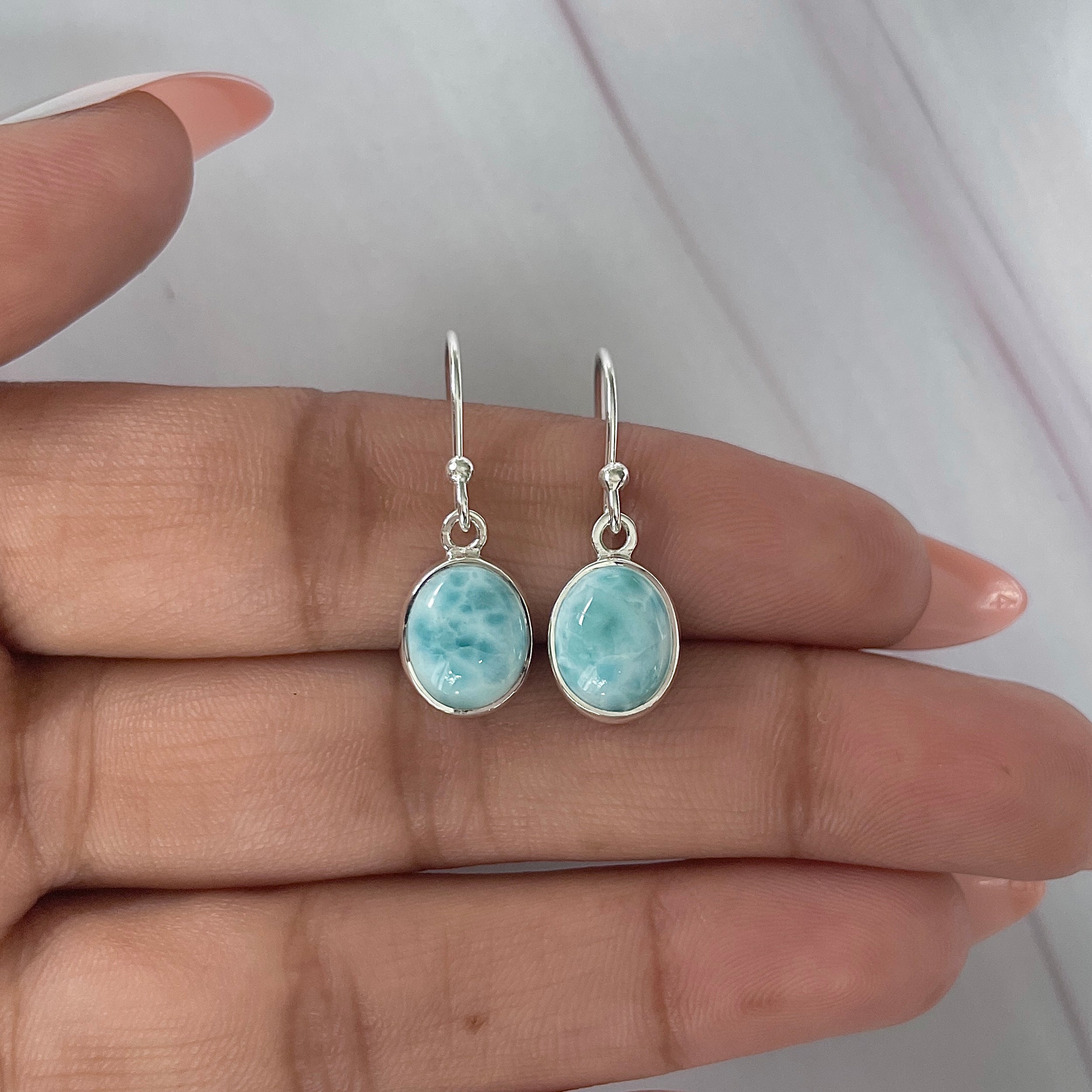 Larimar Earring-(LAR-E-2070.)