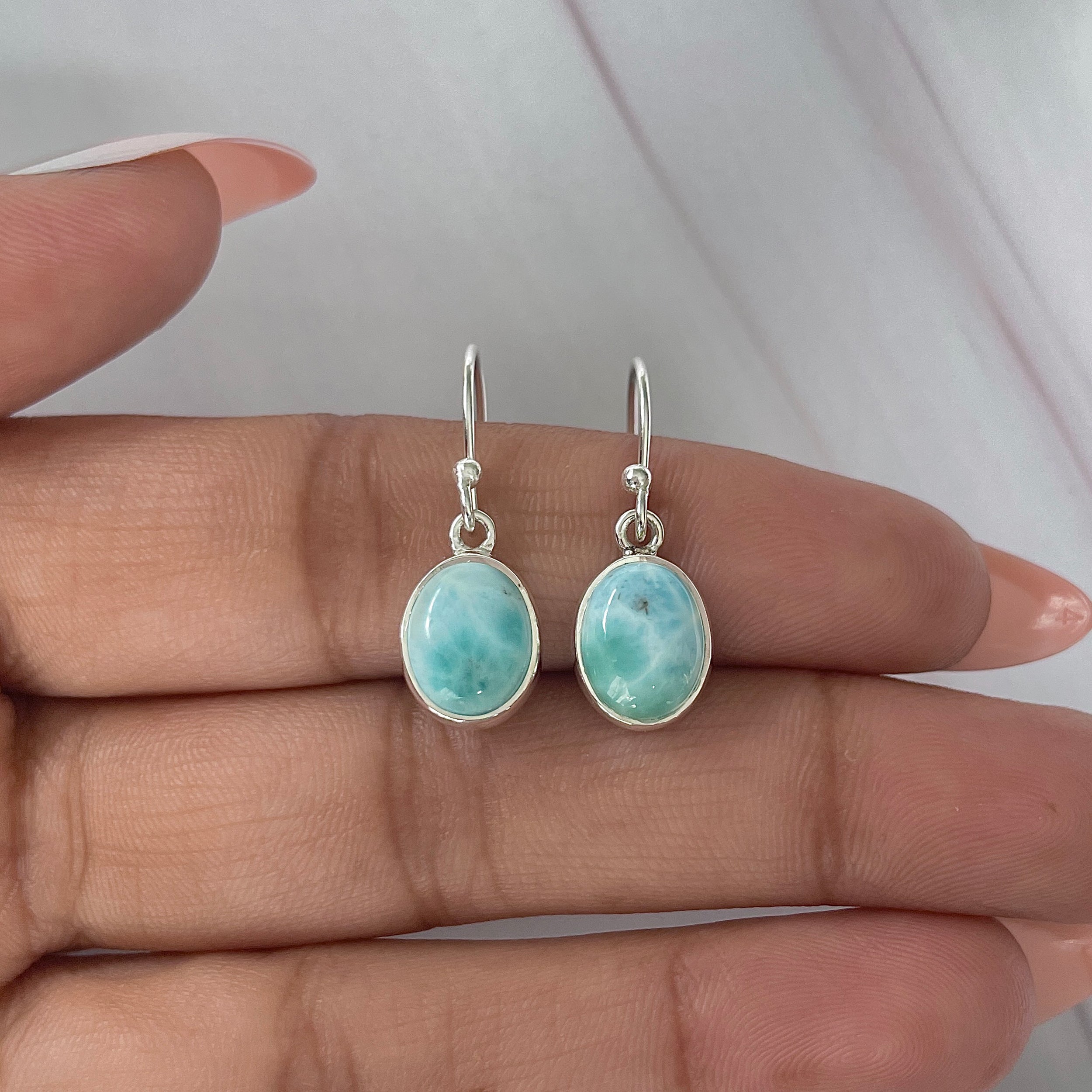 Larimar Earring-(LAR-E-2071.)
