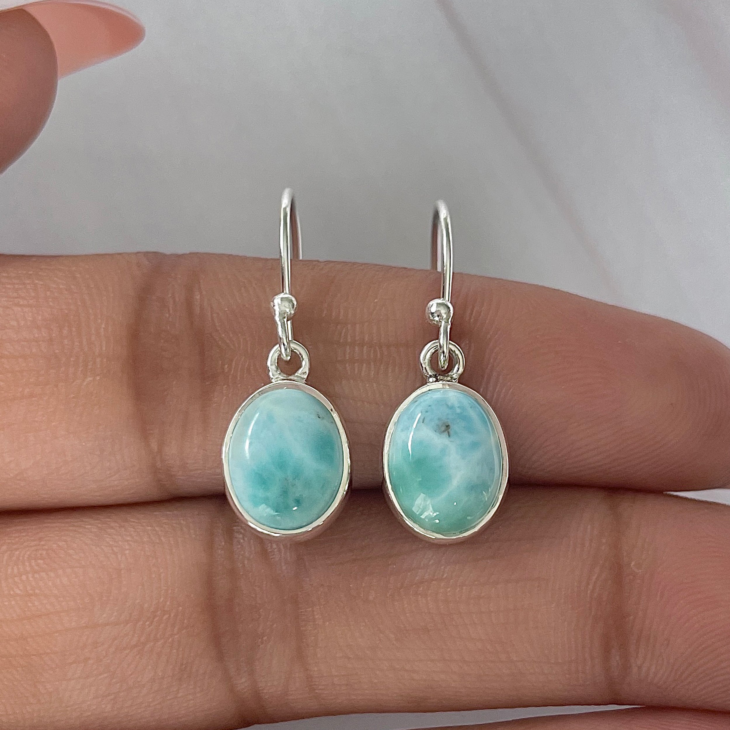 Larimar Earring-(LAR-E-2071.)