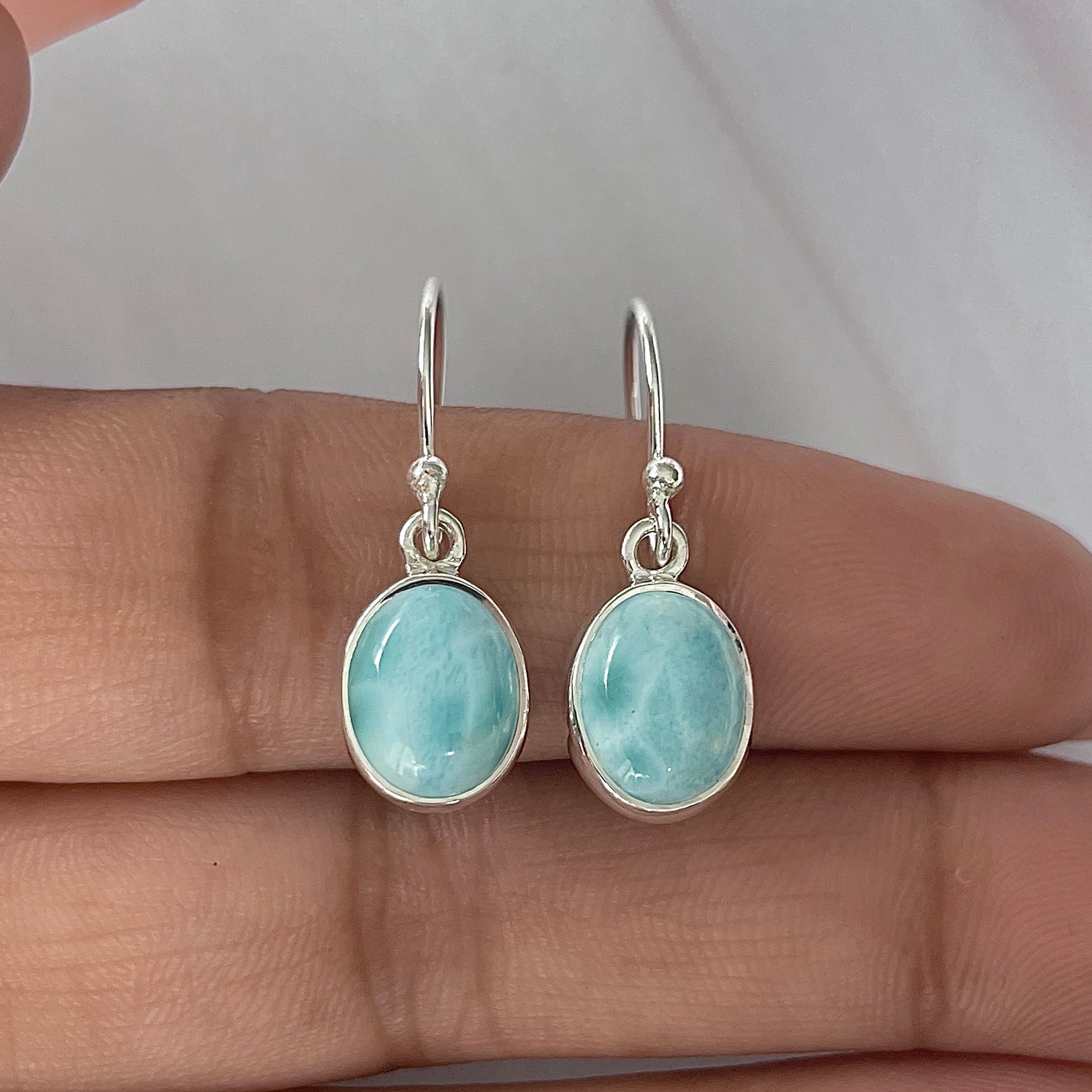 Larimar Earring-(LAR-E-2072.)