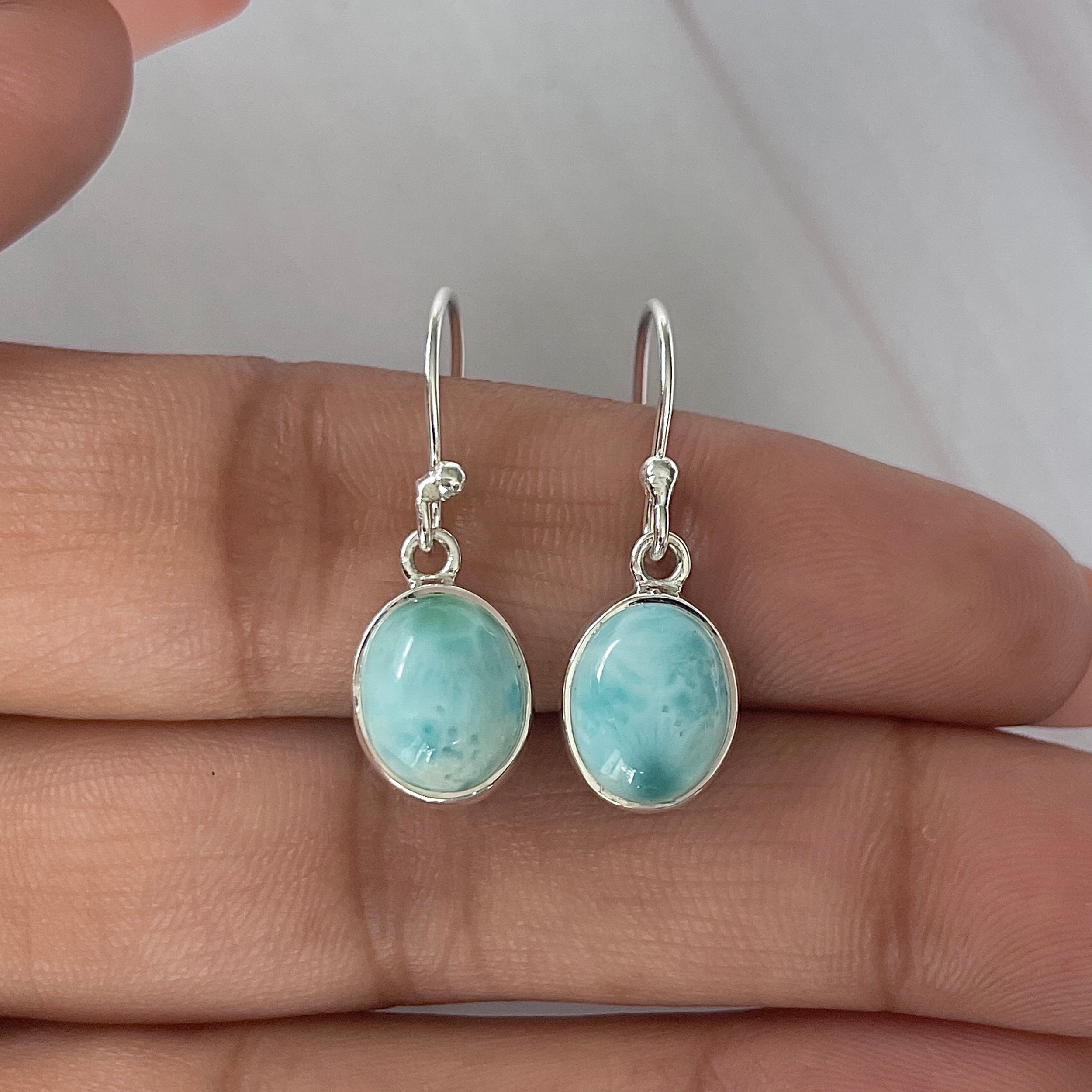 Larimar Earring-(LAR-E-2073.)