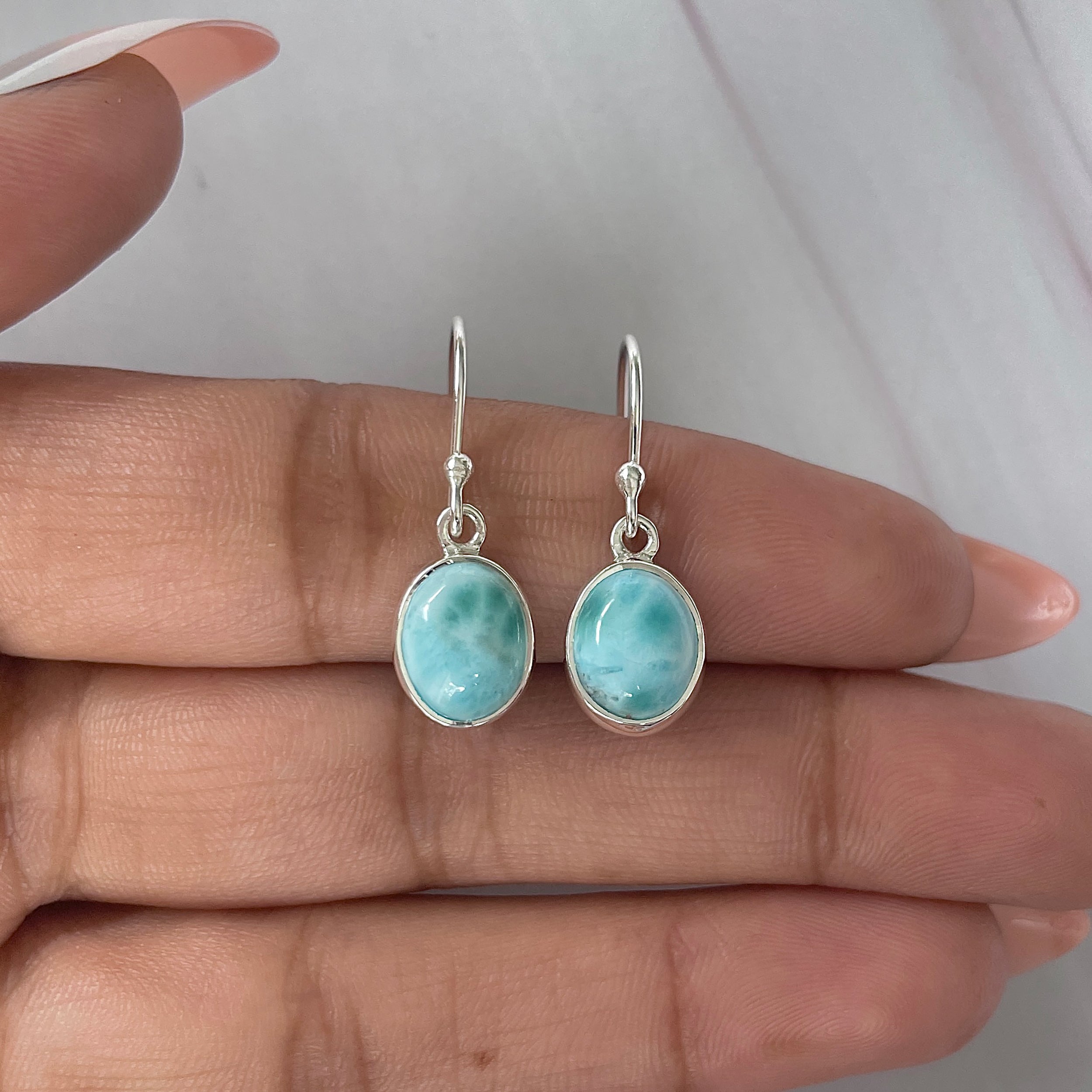 Larimar Earring-(LAR-E-2082.)