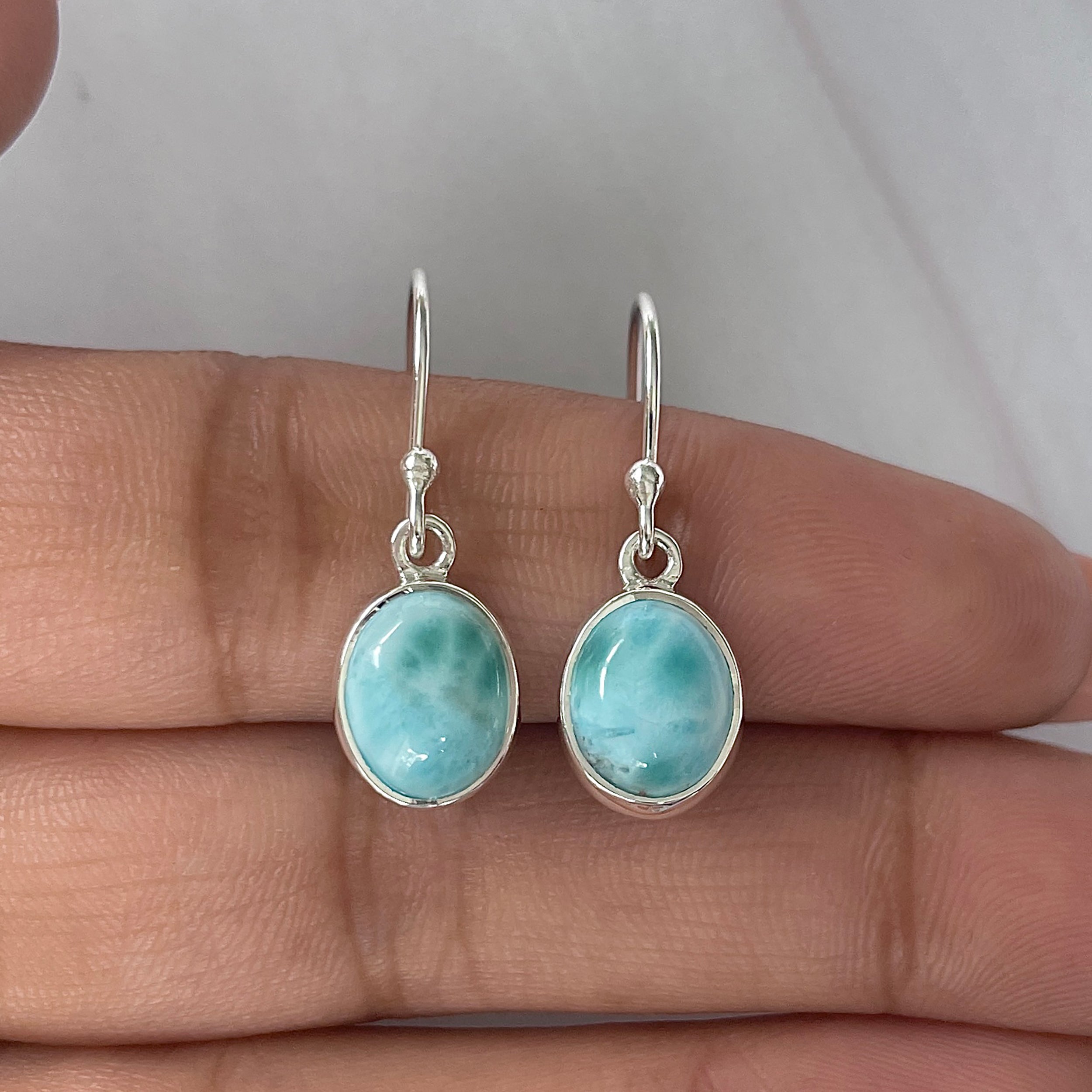Larimar Earring-(LAR-E-2082.)