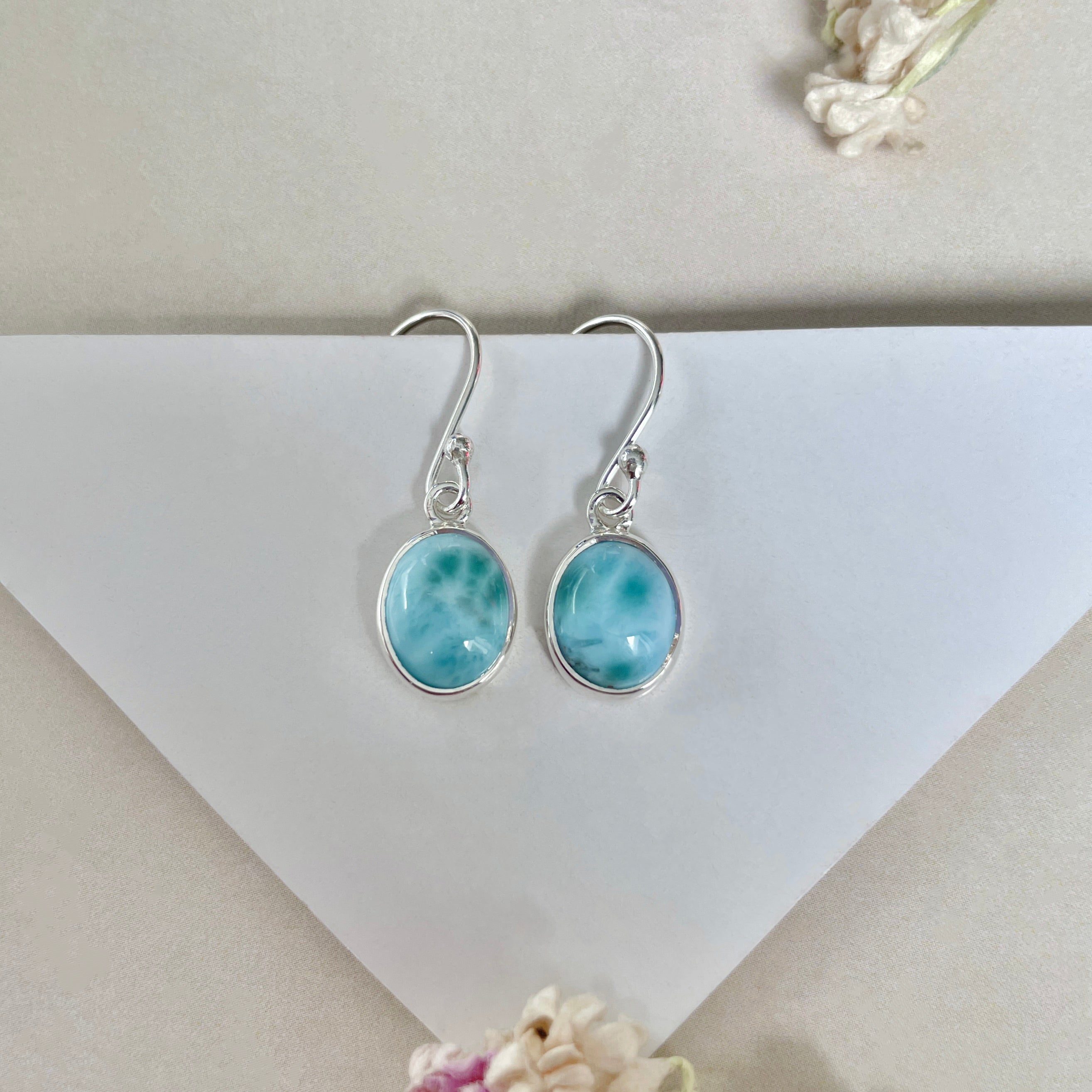 Larimar Earring-(LAR-E-2082.)