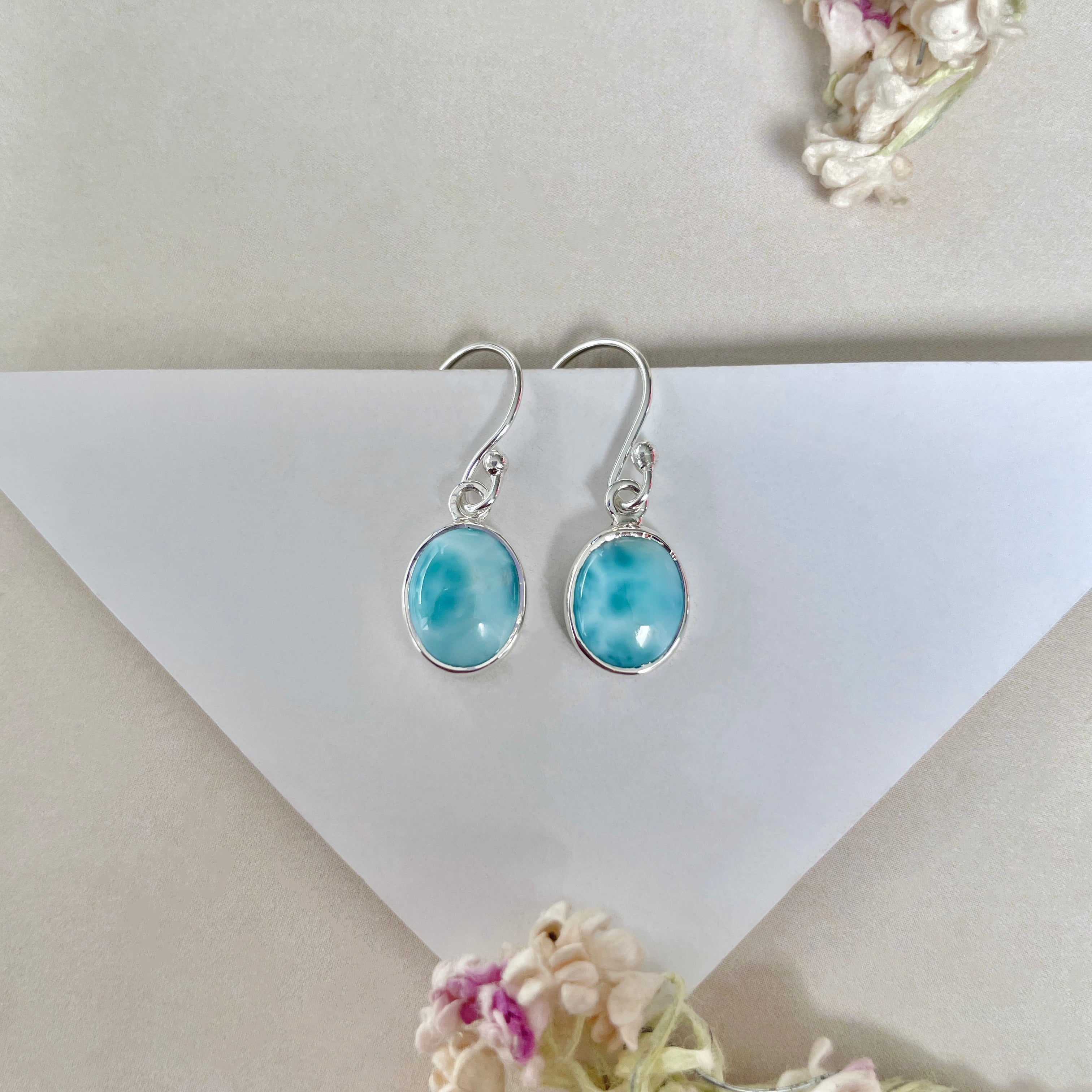 Larimar Earring-(LAR-E-2084.)