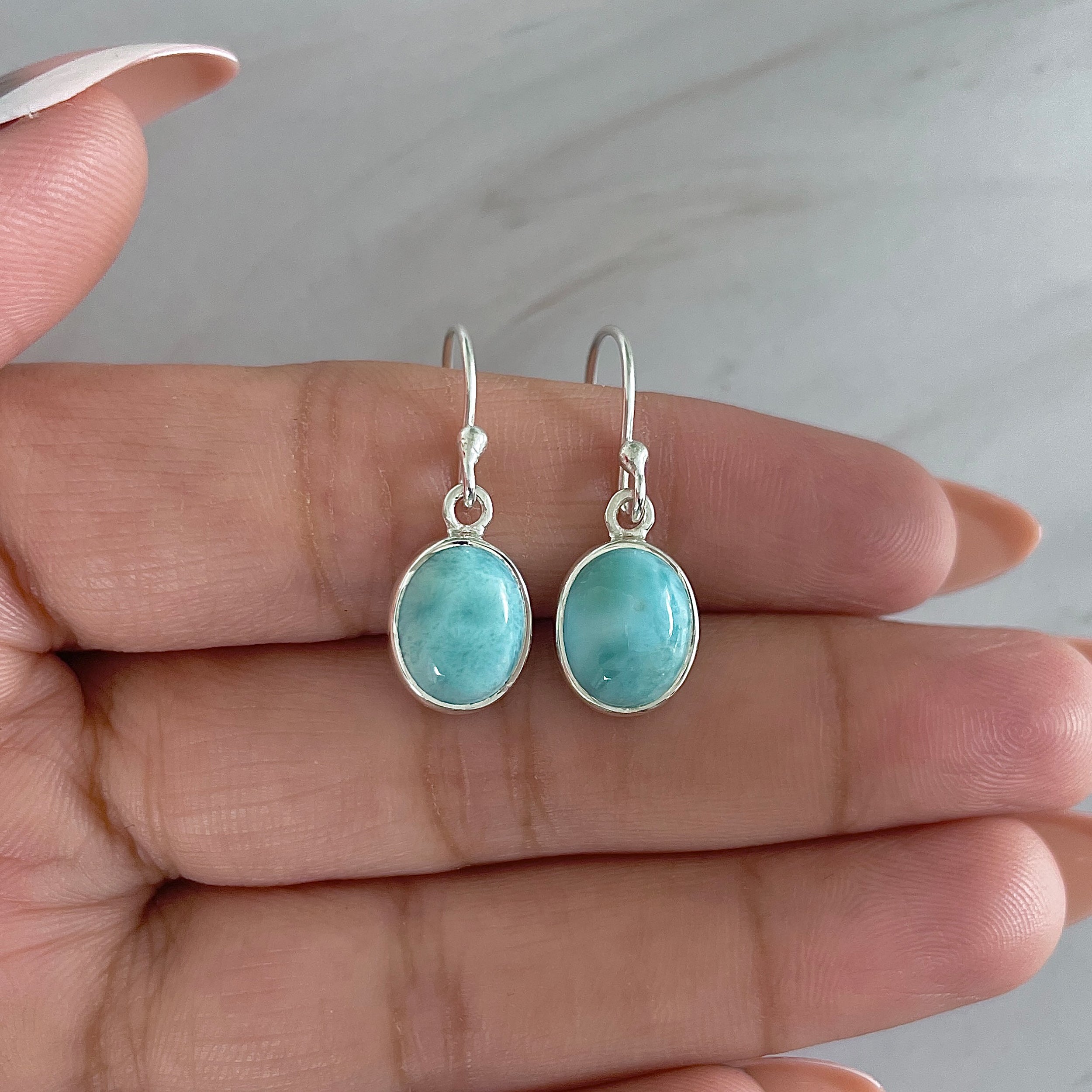Larimar Earring-(LAR-E-2090.)