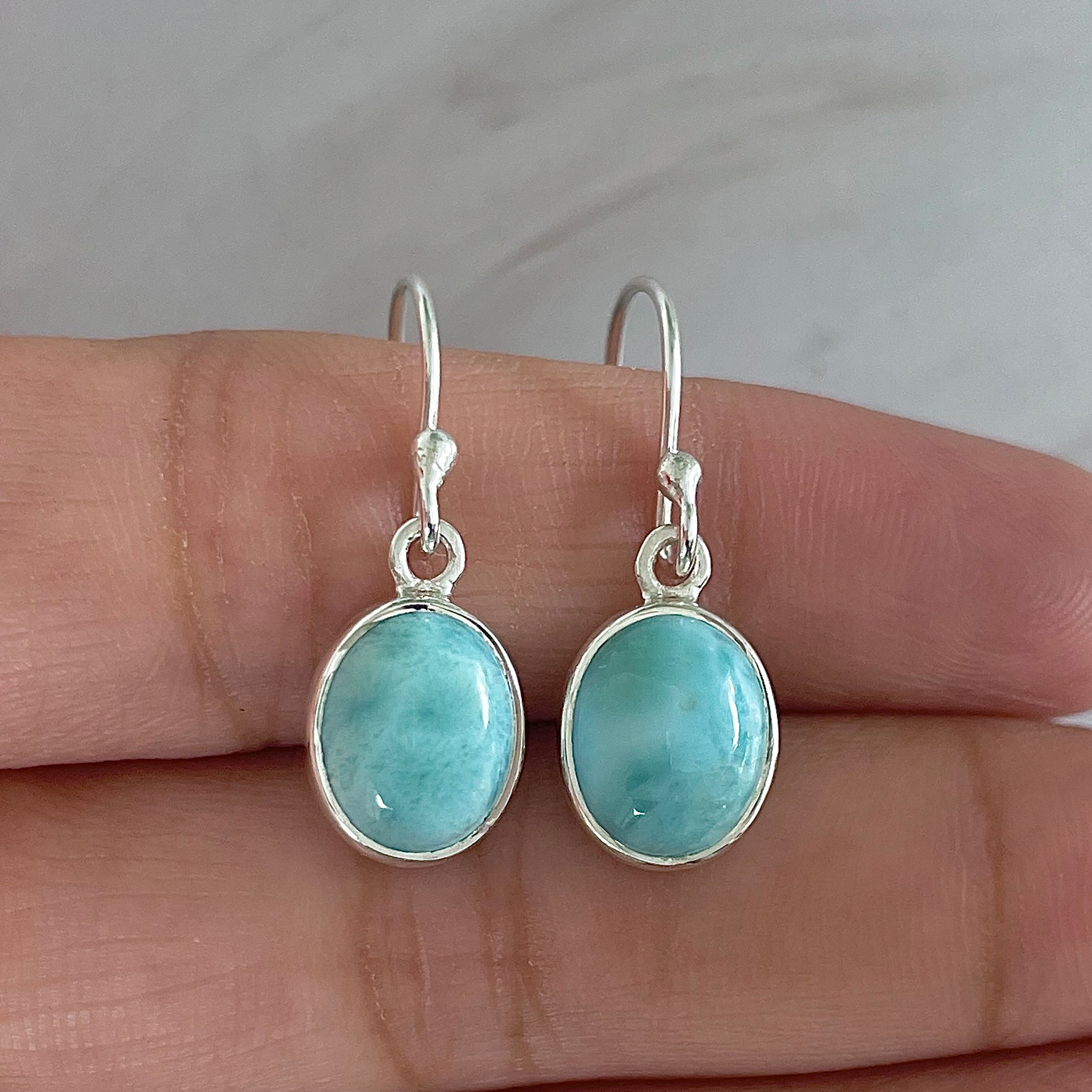 Larimar Earring-(LAR-E-2090.)