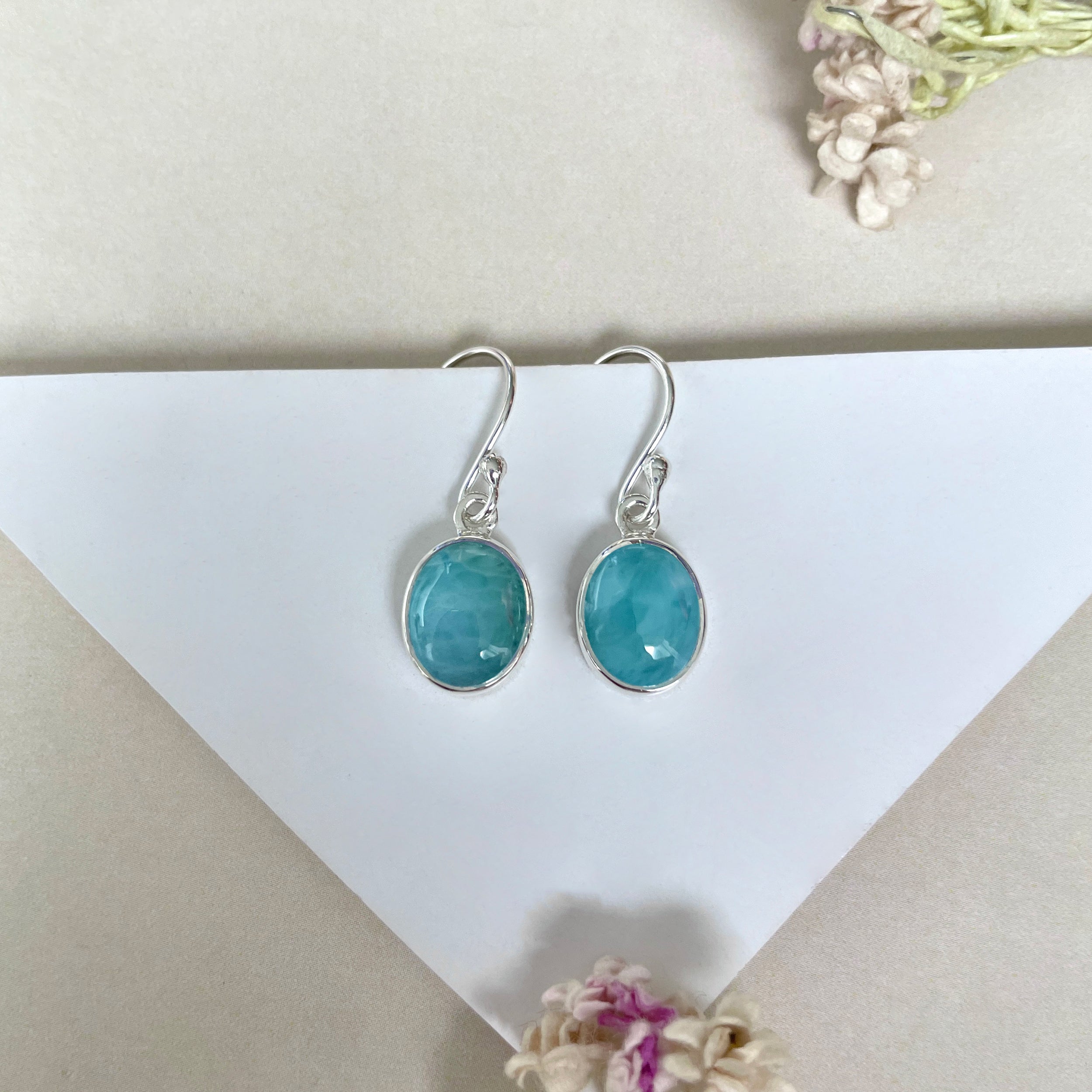 Larimar Earring-(LAR-E-2093.)