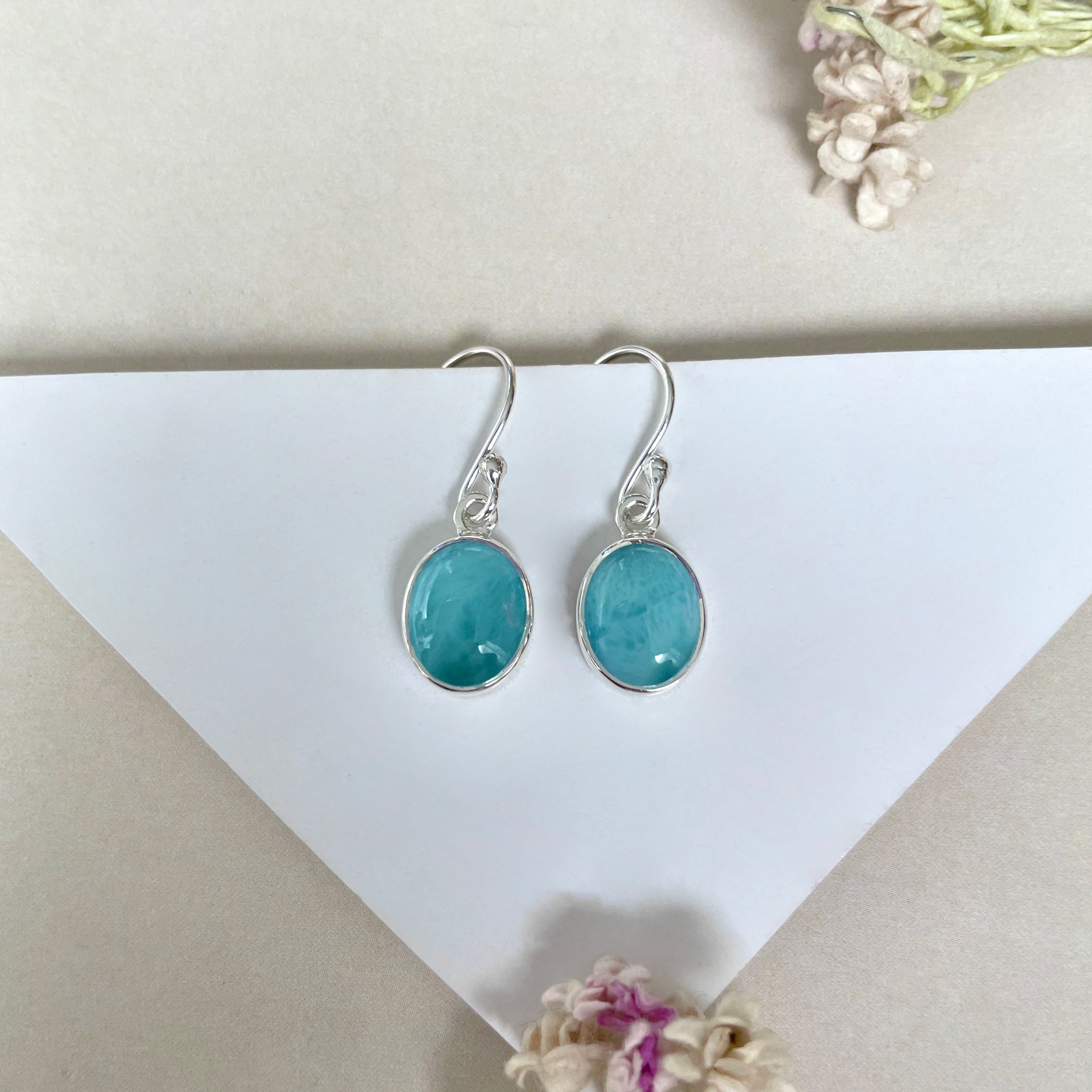 Larimar Earring-(LAR-E-2096.)