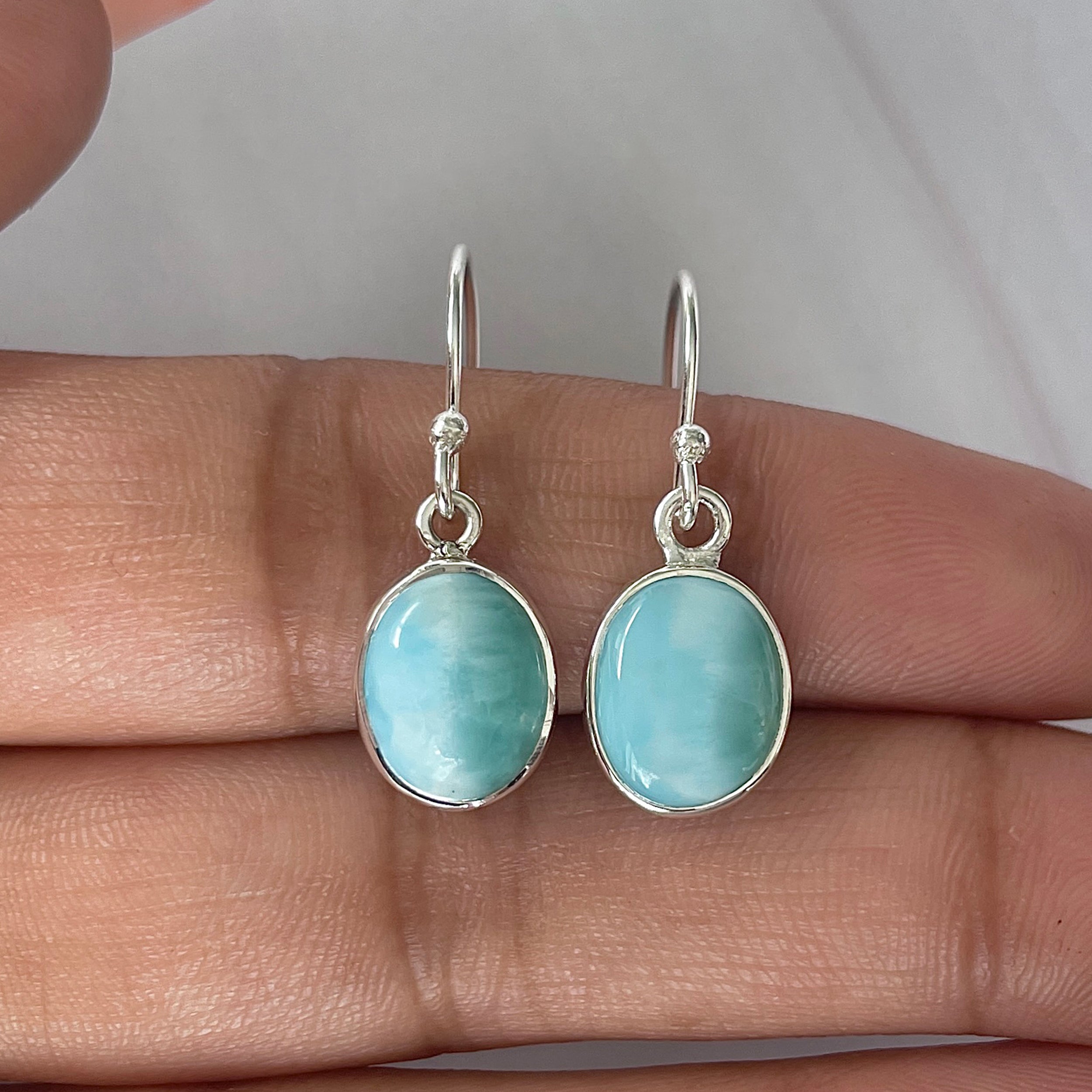 Larimar Earring-(LAR-E-2097.)