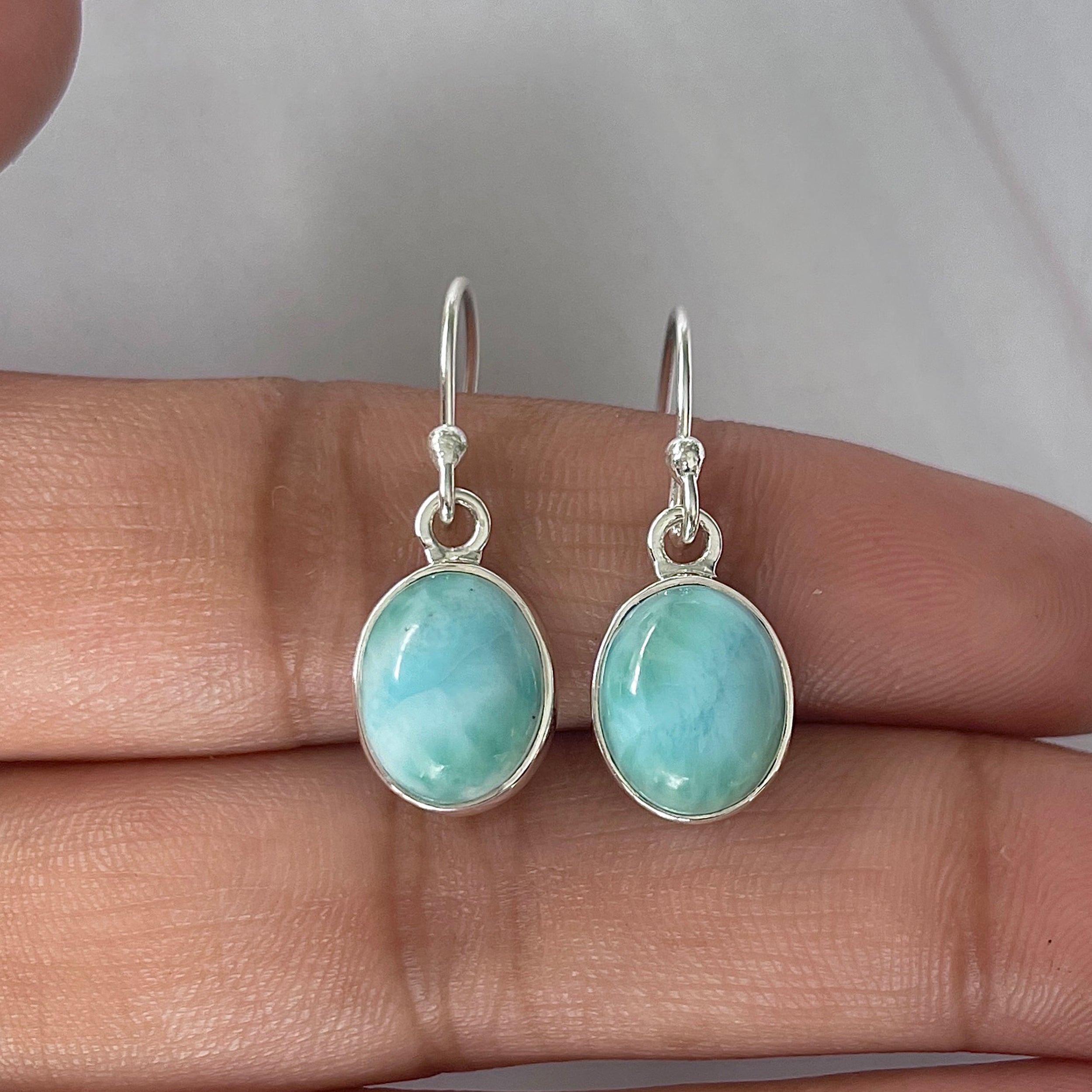 Larimar Earring-(LAR-E-2099.)