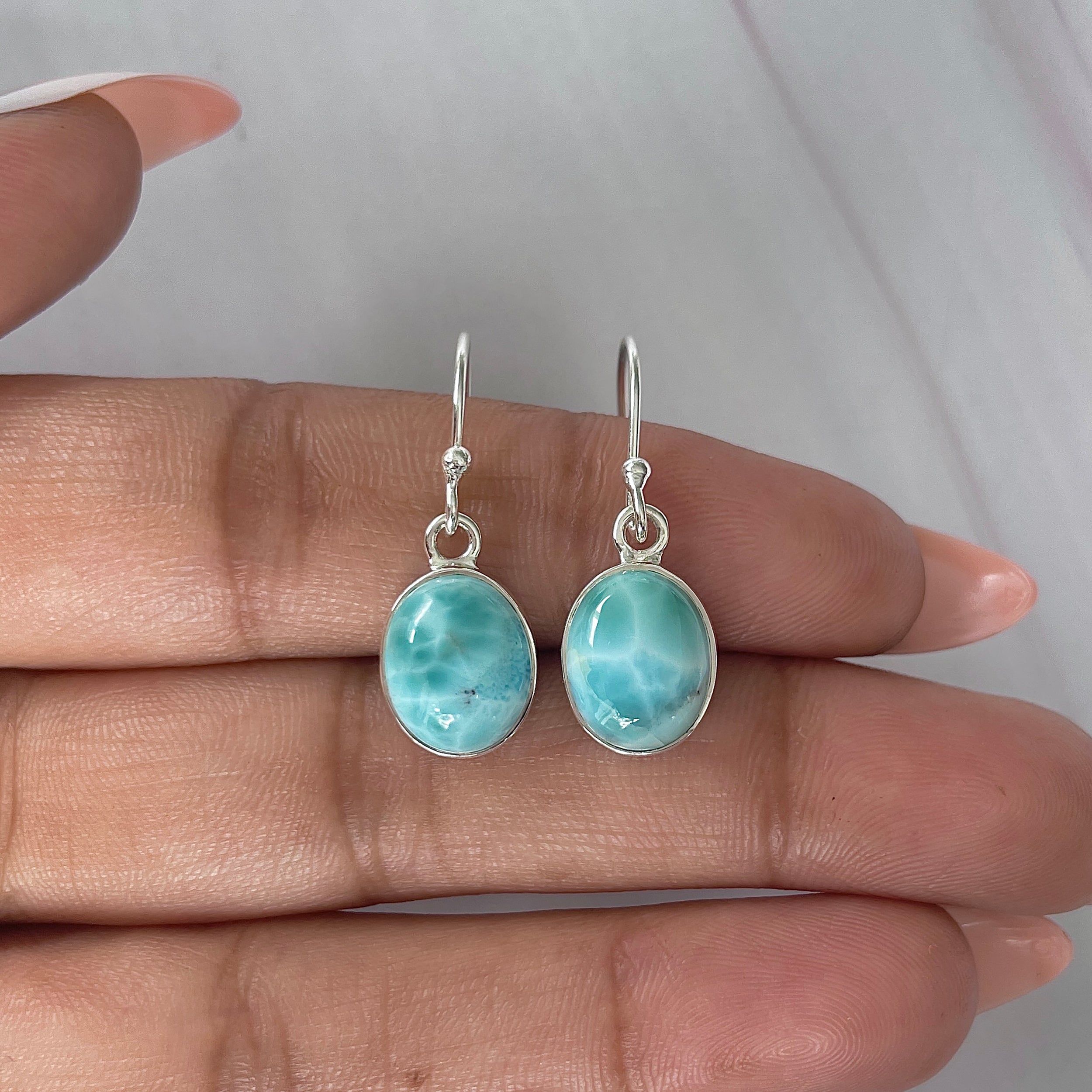 Larimar Earring-(LAR-E-2100.)
