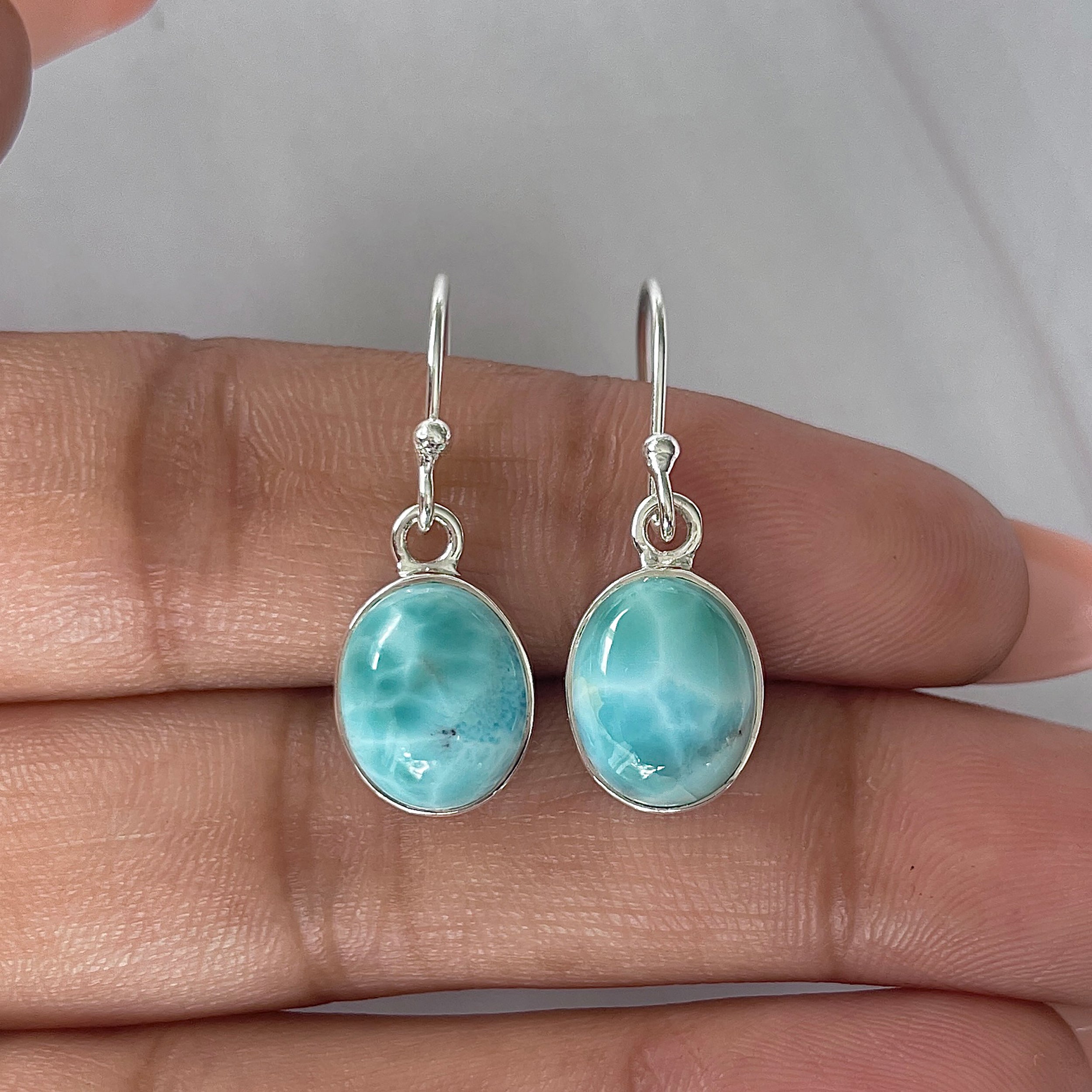 Larimar Earring-(LAR-E-2100.)