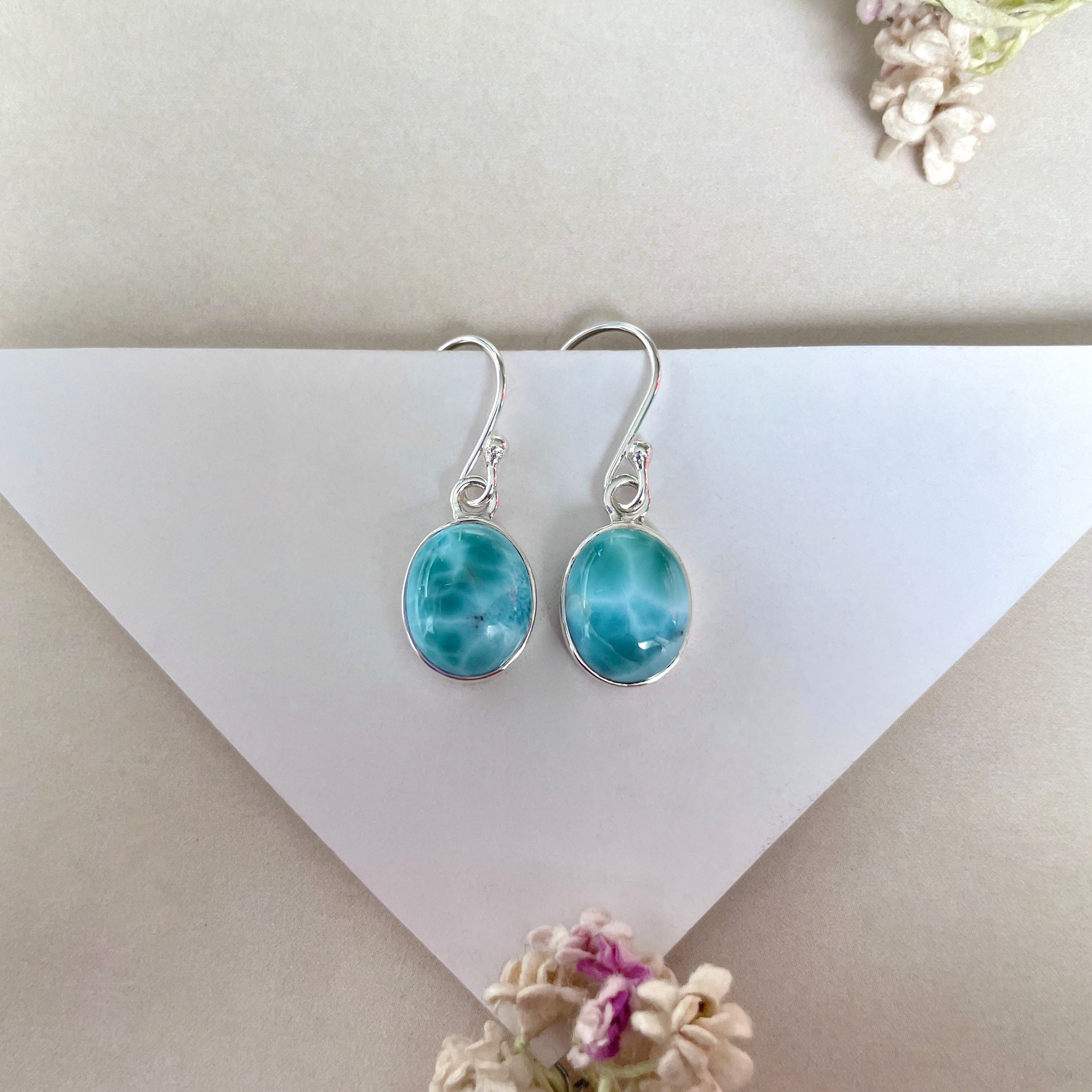 Larimar Earring-(LAR-E-2100.)