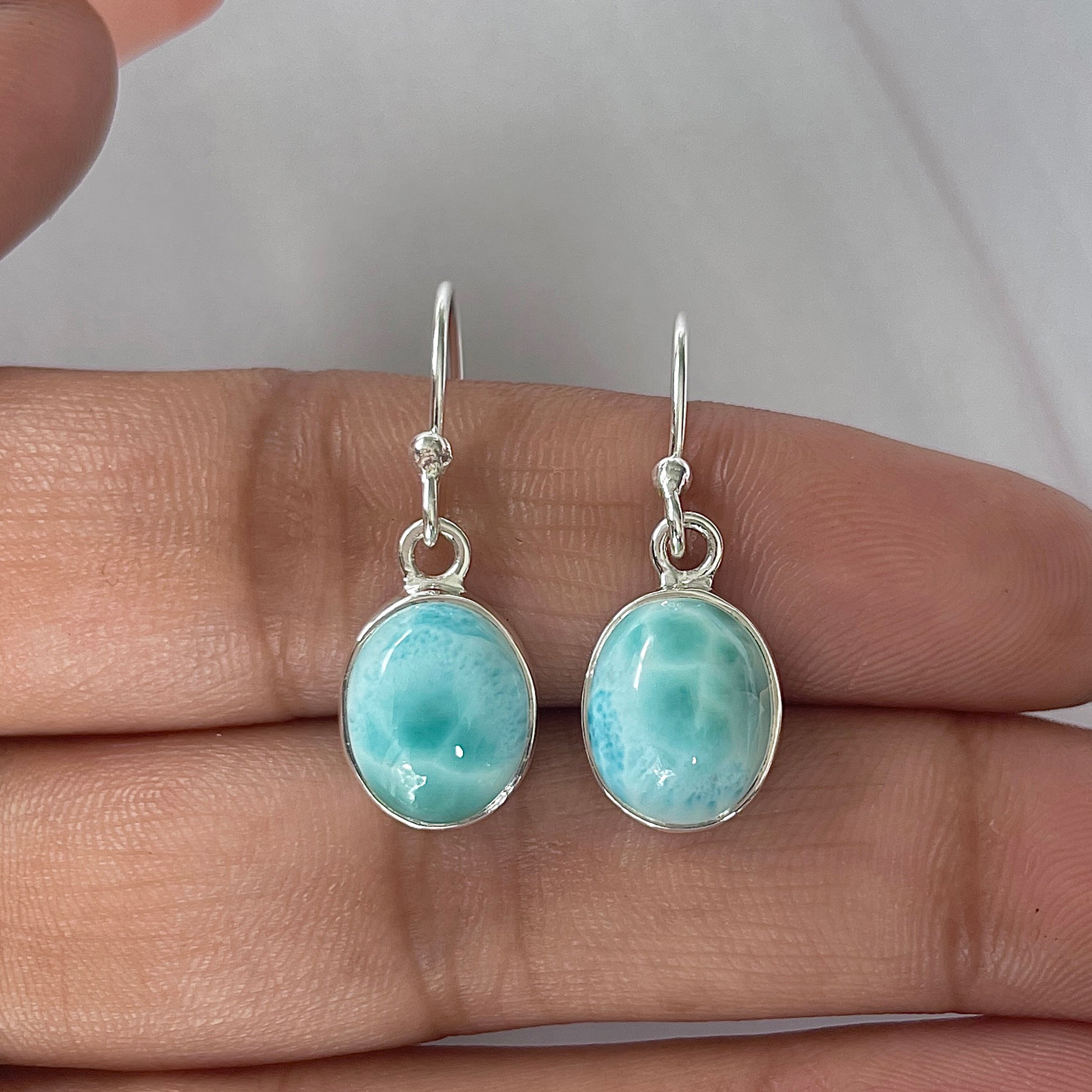 Larimar Earring-(LAR-E-2101.)